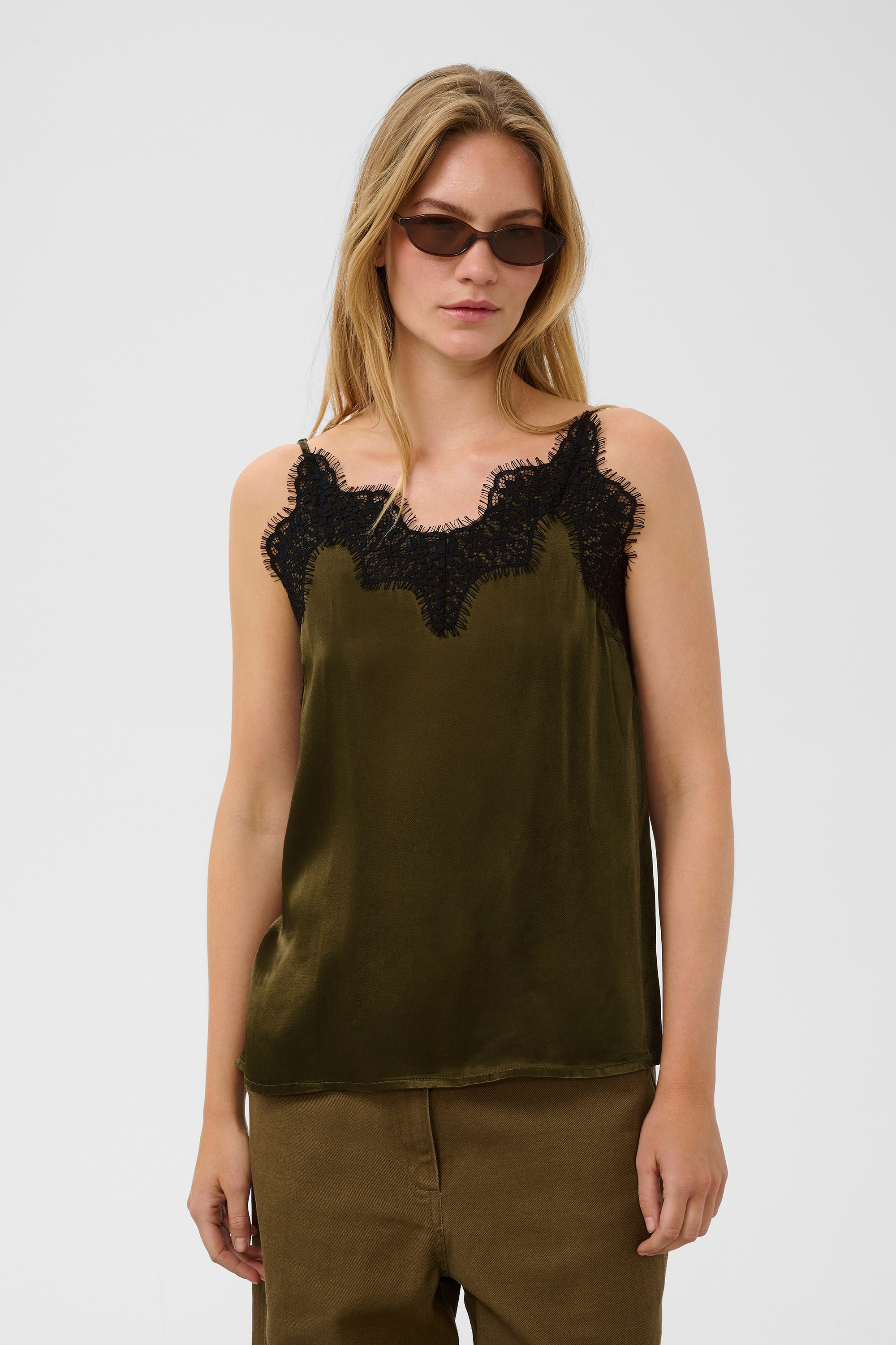 SOAKED IN LUXURY Kurzarmbluse »Bluse kurzarm SLIrini«