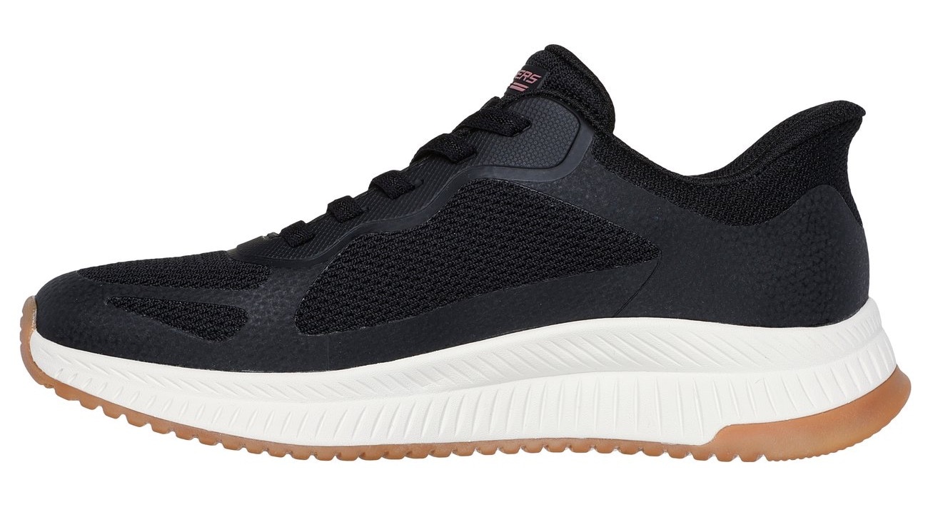 Skechers Slip-On Sneaker »BOBS SQUAD 4«, Slipper, Freizeitschuh, Halbschuh mit Memory Foam