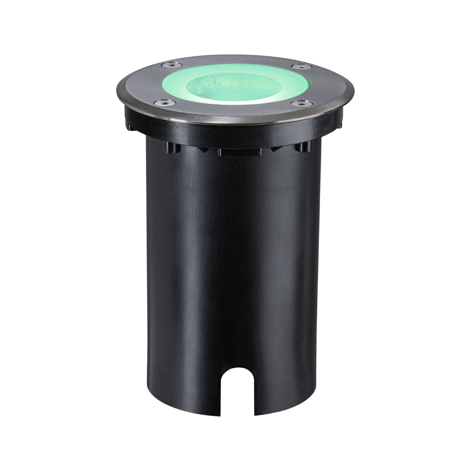 Paulmann LED Einbauleuchte »Floor IP67 rund 110mm RGBW+ 4,9W 300lm 230V Eisen gebürstet Aluminium«, 1 flammig, Smart Home Zigbee 3.0 Bodeneinbauleuchte