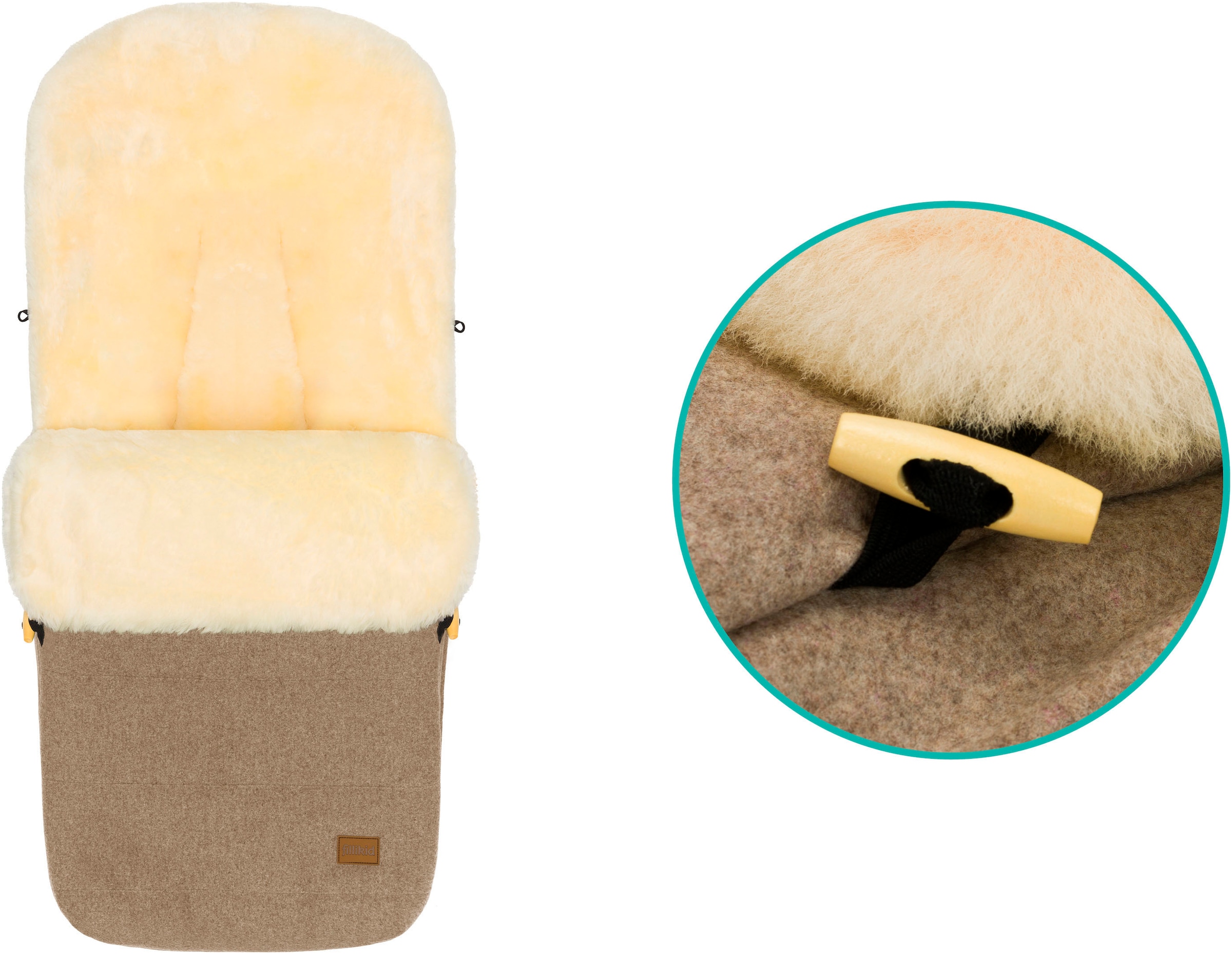 Fillikid Fußsack »Bernina Wool, Winterfußsack«