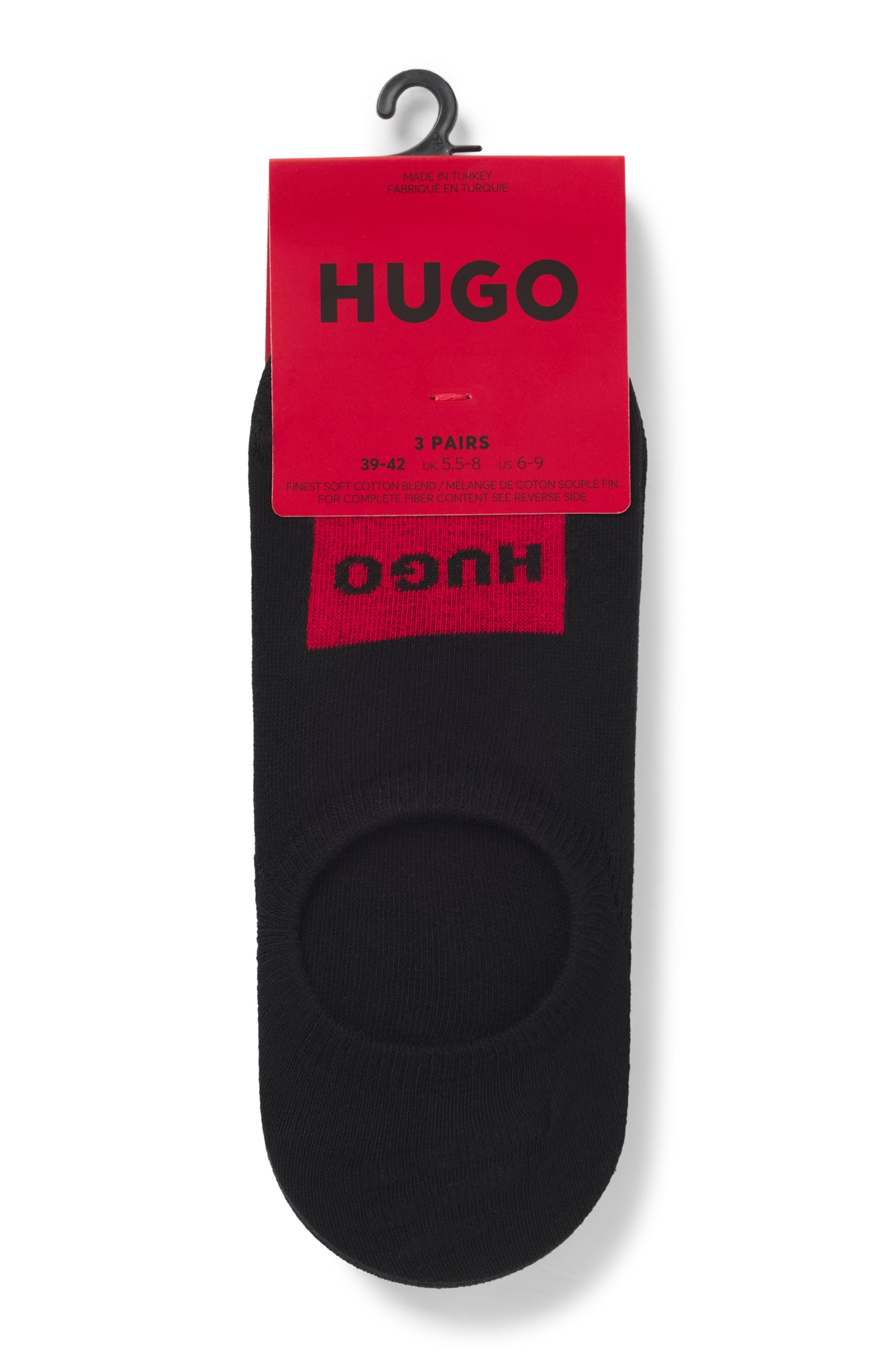 HUGO Underwear Freizeitsocken »3P LC LABEL CC«, (Packung, 3 Paar), mit Logostickerei
