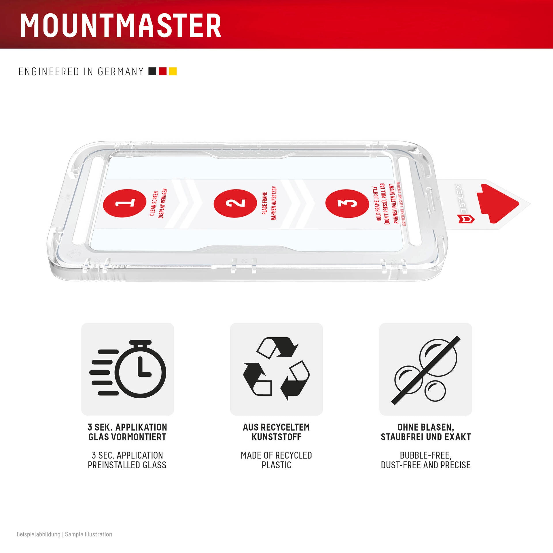 Displex Displayschutzglas »Real Glass Screen Protector« für Samsung Galaxy A27 5G Displayschutzfolie, Schutzfolie, Bildschirmschutz, kratz- & stoßfest