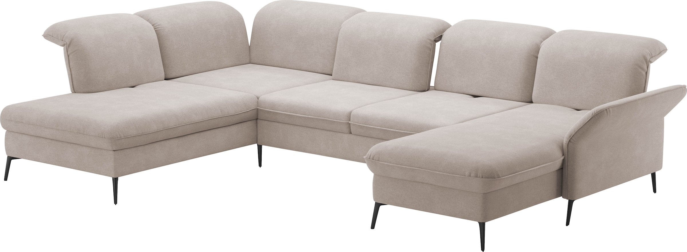 sit&more Wohnlandschaft »Emely«, mit Sitztiefenverstellung optional mit Bettfunktion und Bettkasten
