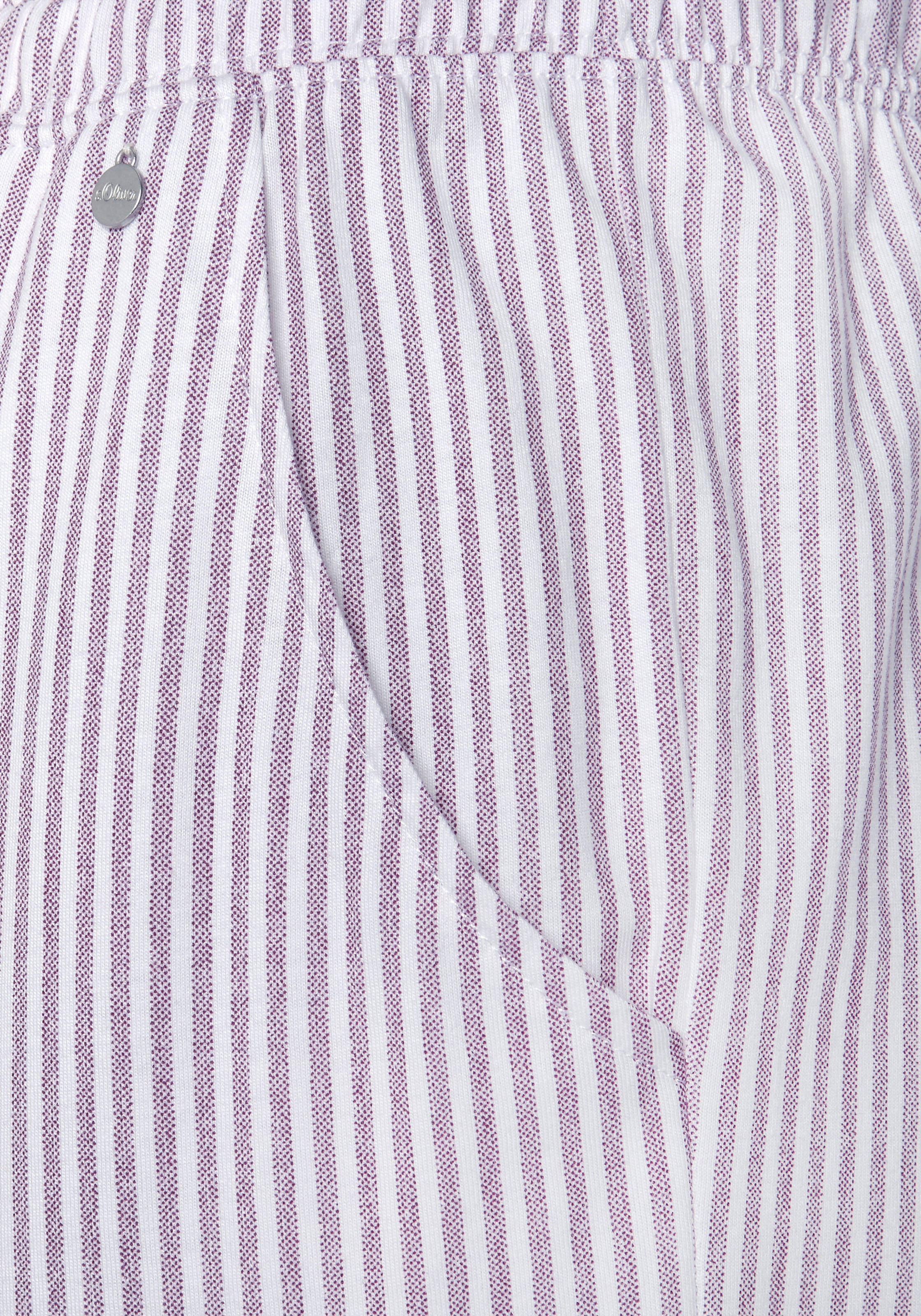 s.Oliver Pyjamahose, mit seitlichen Eingrifftaschen