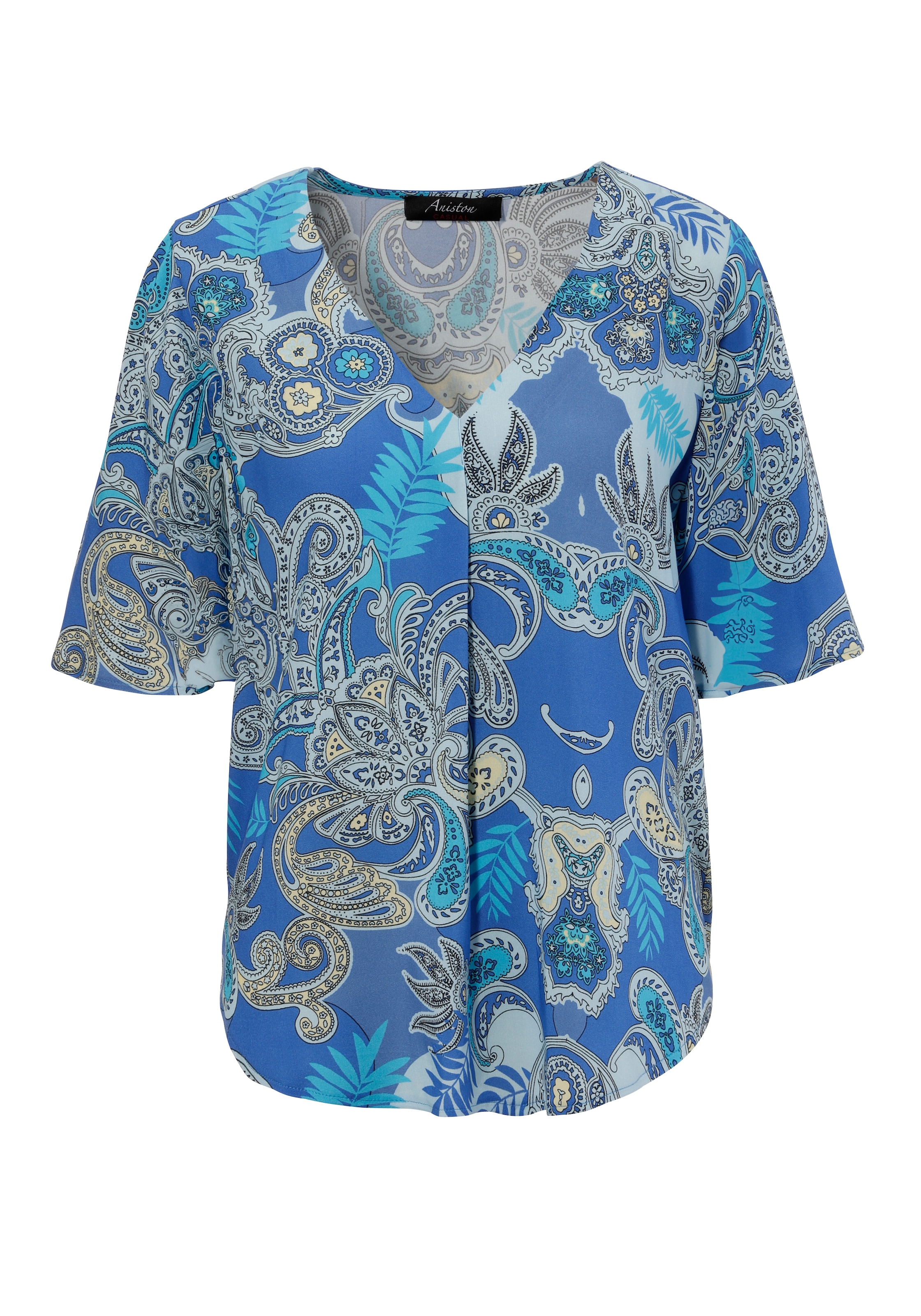 Aniston CASUAL Schlupfbluse, mit großflächigem Paisley-Muster