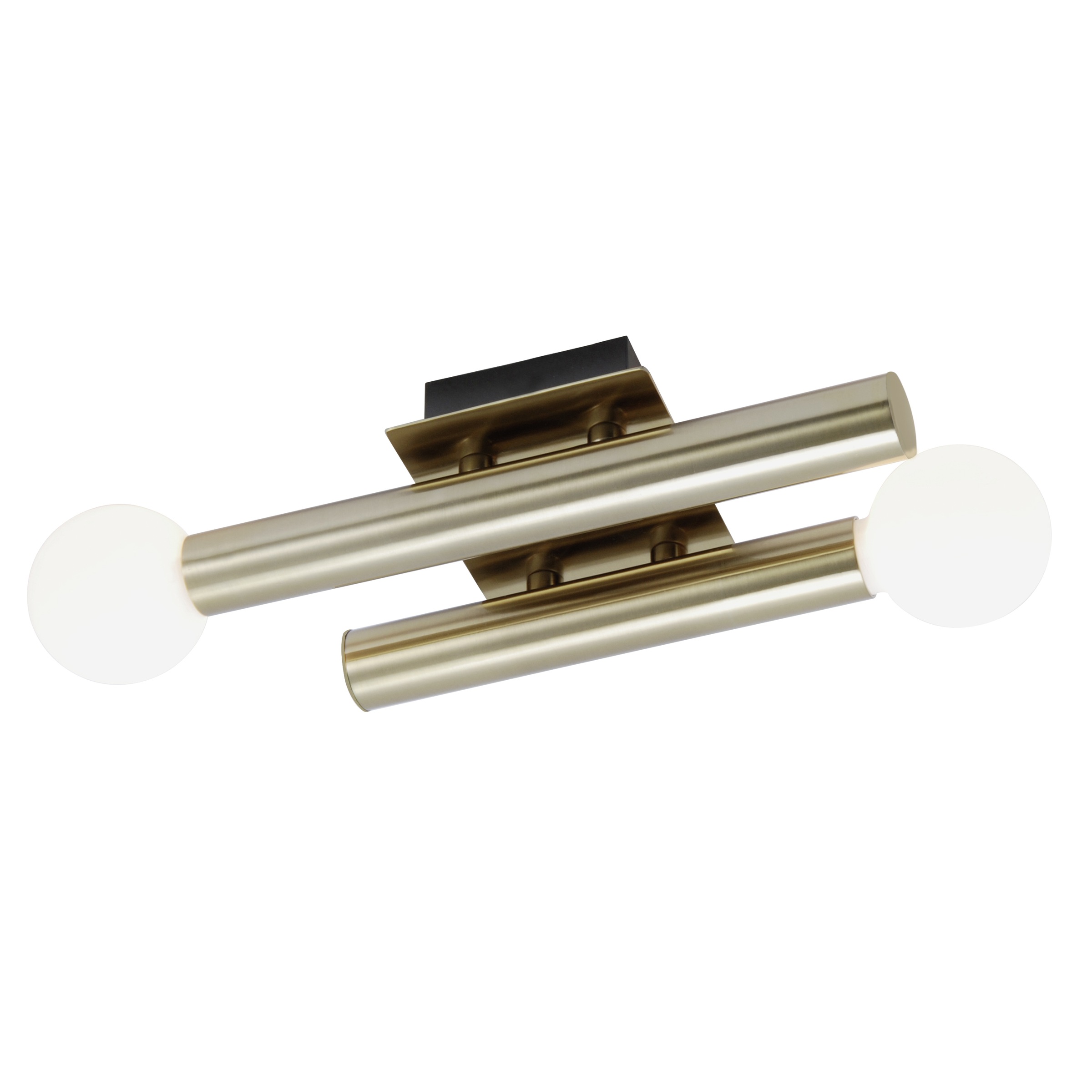 Brilliant Leuchten Lucky Wandleuchte 2flg messing antik