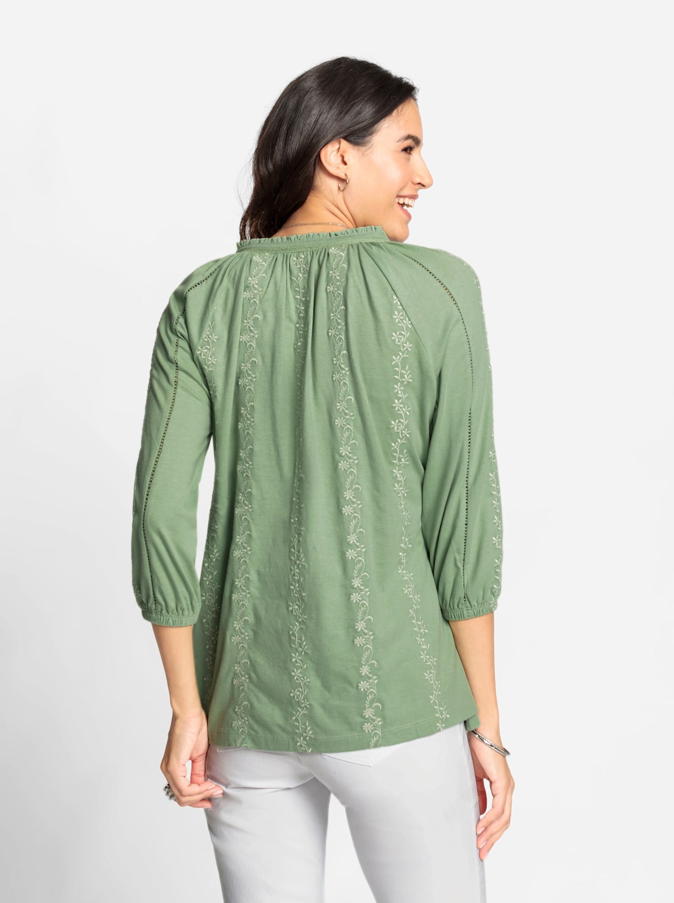 Inspirationen V-Shirt »Shirt«, (1 tlg.)