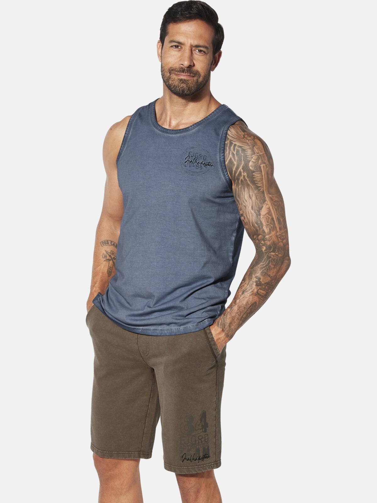 Jan Vanderstorm Tanktop »Doppelpack Tanktop MIKJAN«, (2 tlg.)