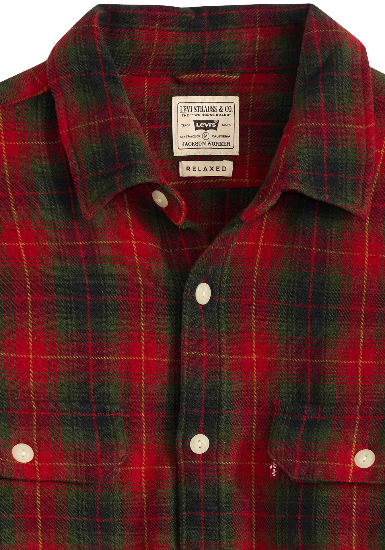 Levi's® Flanellhemd »JACKSON WORKER«, mit durchgehender Knopfleiste