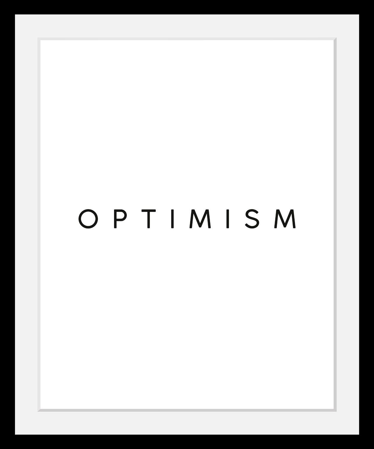 Bild »Optimism«, in 3 Größen, gerahmt