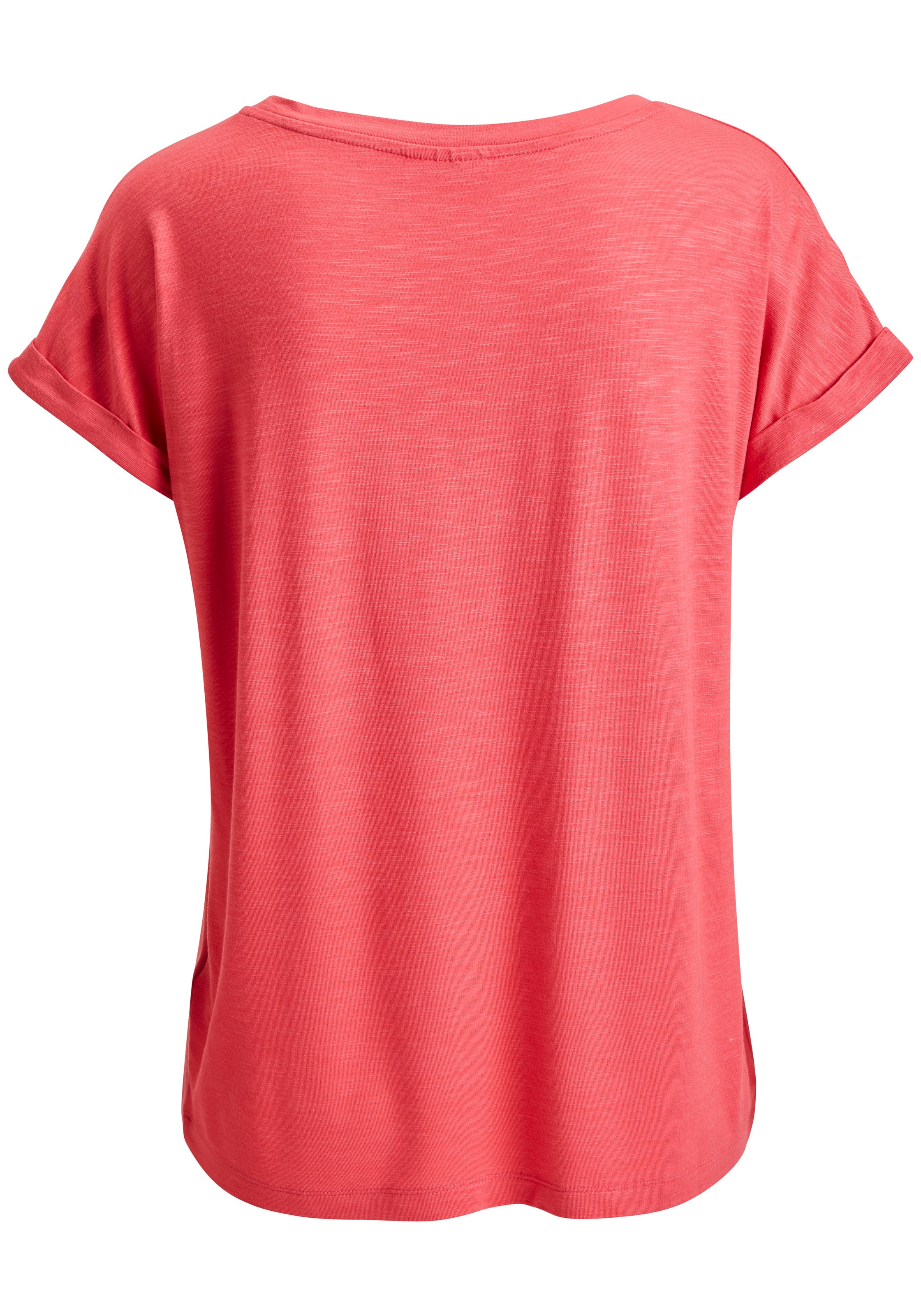 Beachtime V-Shirt »mit fixiertem Ärmelumschlag« 2 aus elastischer Viskose-Qualität