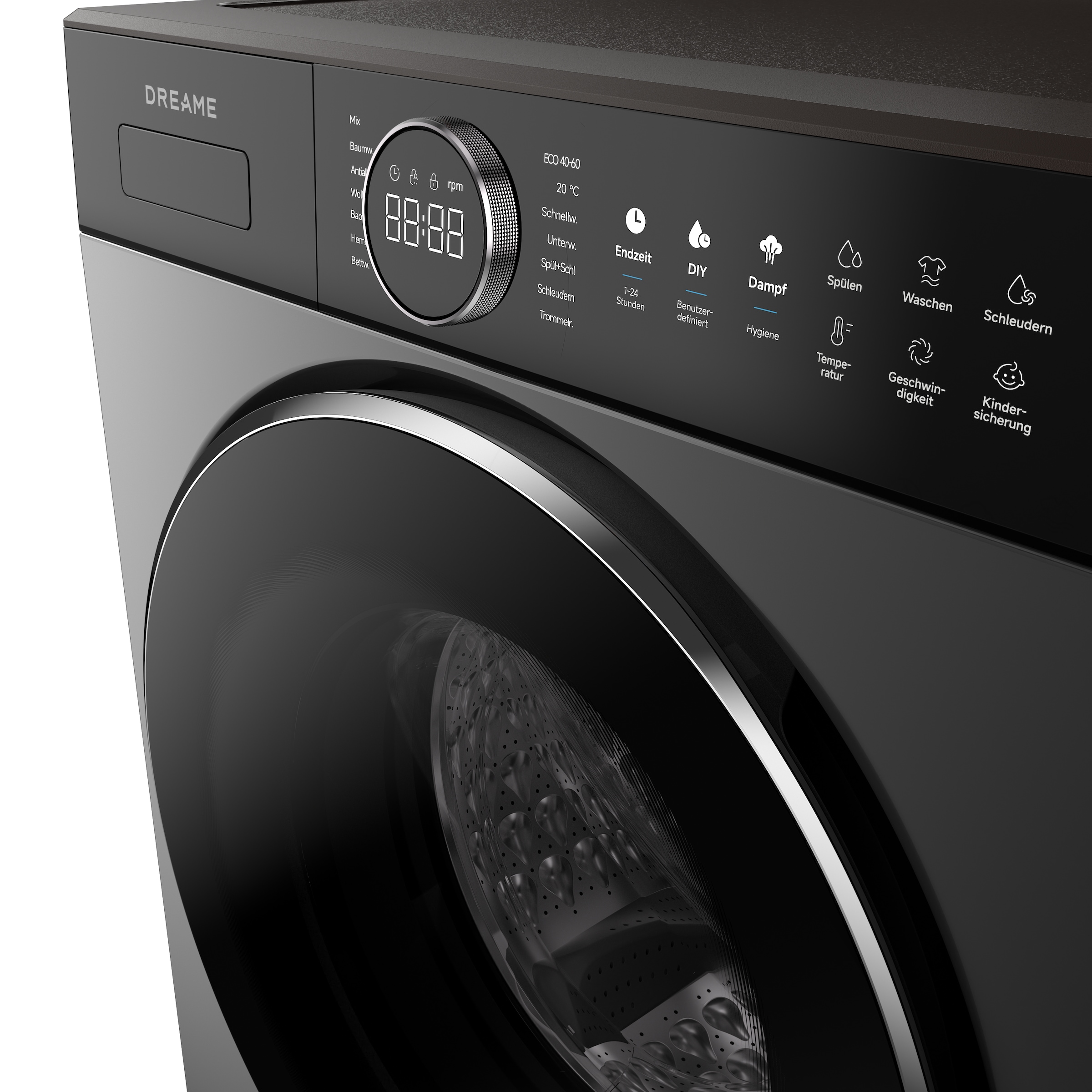 Dreame Waschmaschine »DWF10M70DAEU« 10 kg 1400 U/min Automatikpflege, Hygieneprogramm, Inverter-Motor