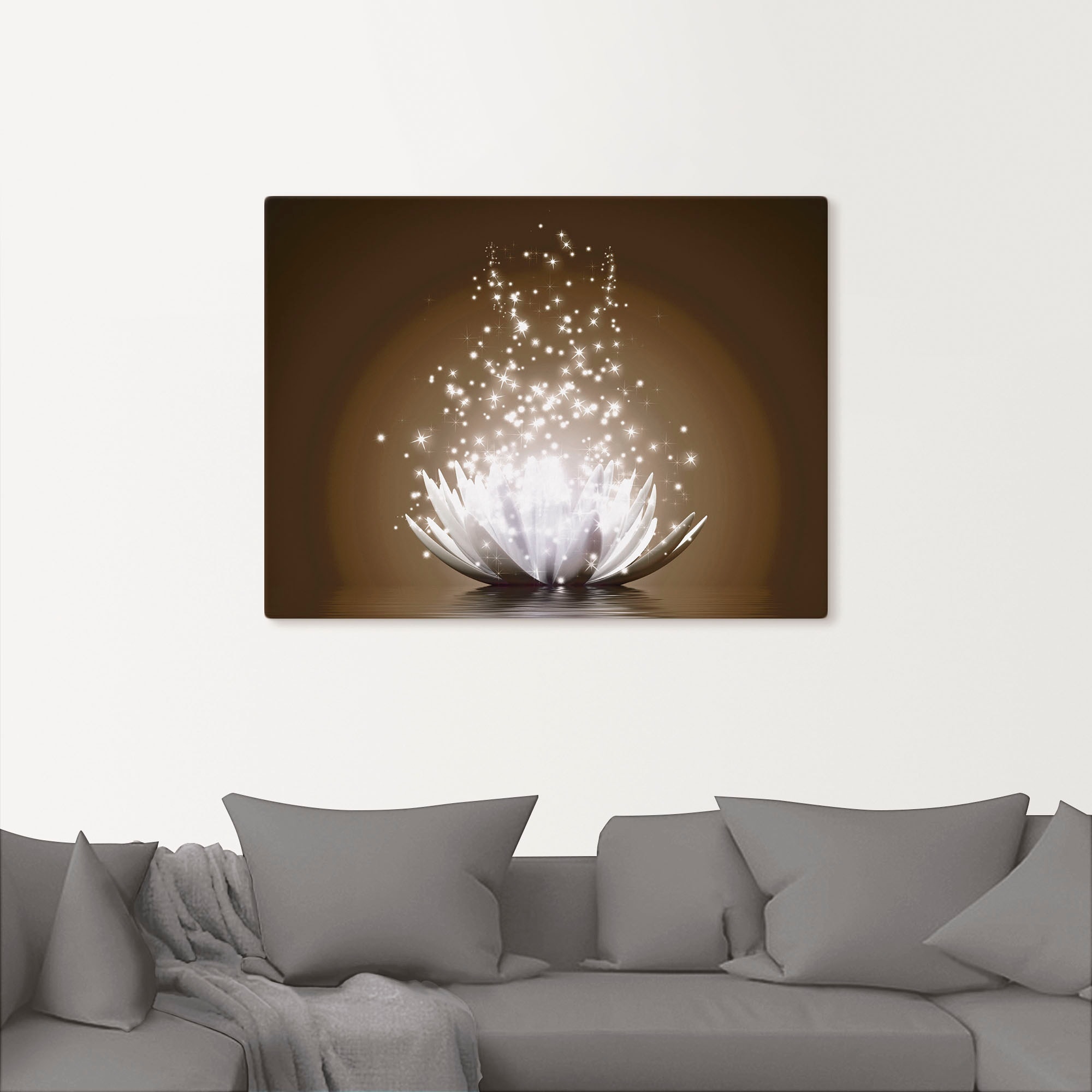 Artland Wandbild »Magie der Lotus-Blume«, Blumen, (1 St.), als Leinwandbild, Poster, Wandaufkleber in verschied. Größen