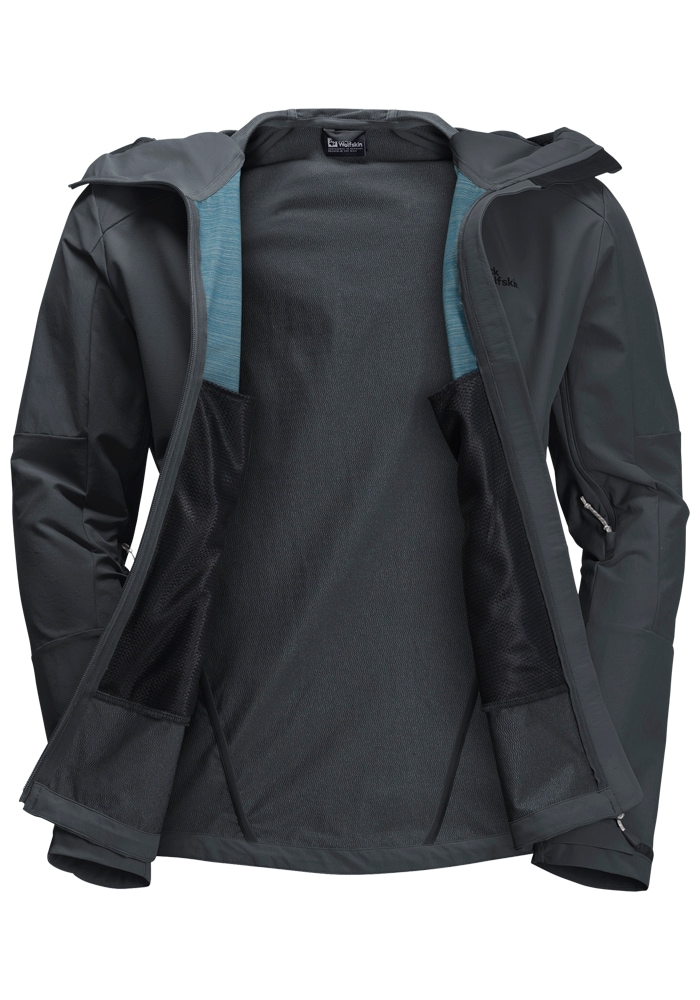 Jack Wolfskin Outdoorjacke »KAMMWEG JKT M«, mit Kapuze