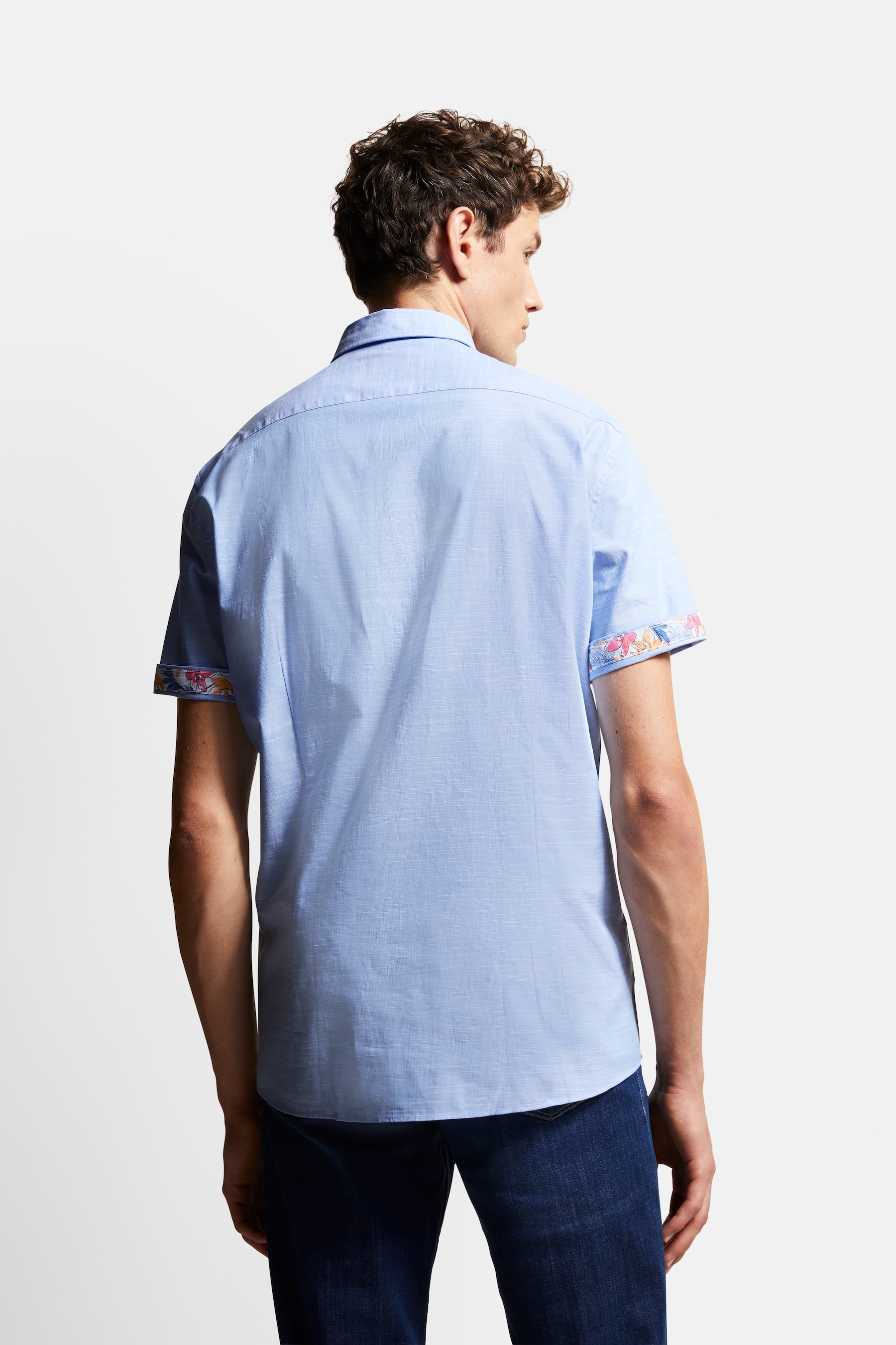 bugatti Kurzarmhemd, mit Button-Down-Kragen