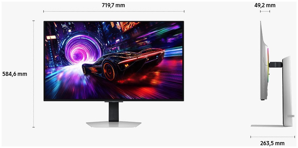 Samsung OLED-Monitor »S32FG814SU« 80 cm/32 ″  3840 x 2160 px 0,03 Reaktionszeit 240 Hz