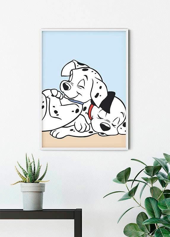 Komar Bild »101 Dalmatiner Cuddle« Disney 1 Stk. tlg. Wandbild zur Dekoration im Kinderzimmer - ohne Rahmen
