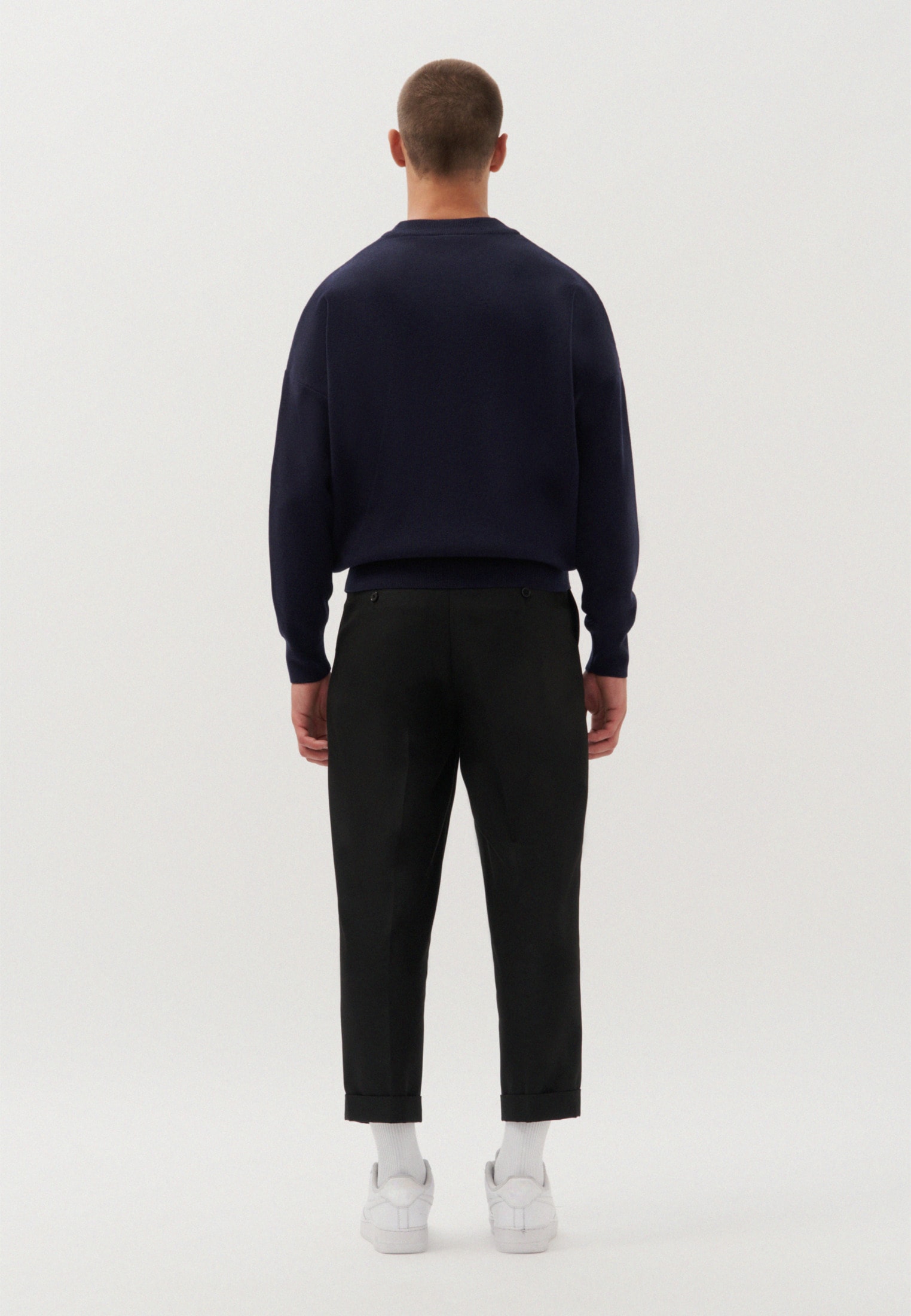 studio seidensticker Strickpullover »Studio«, Langarm Rundhals Uni