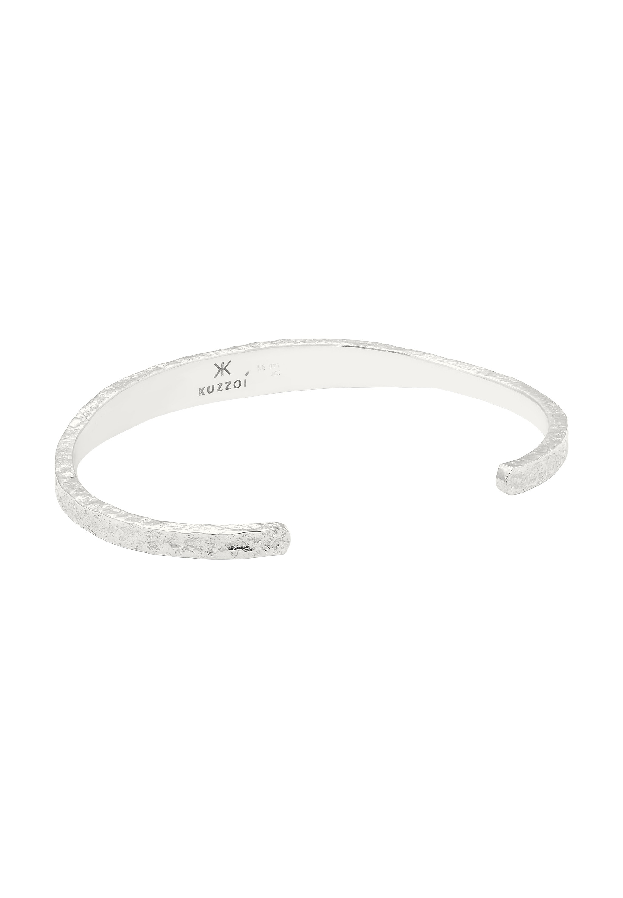 Kuzzoi Armreif »Armband Herren Armreif Handgefertigt Used Look 925 Silber«