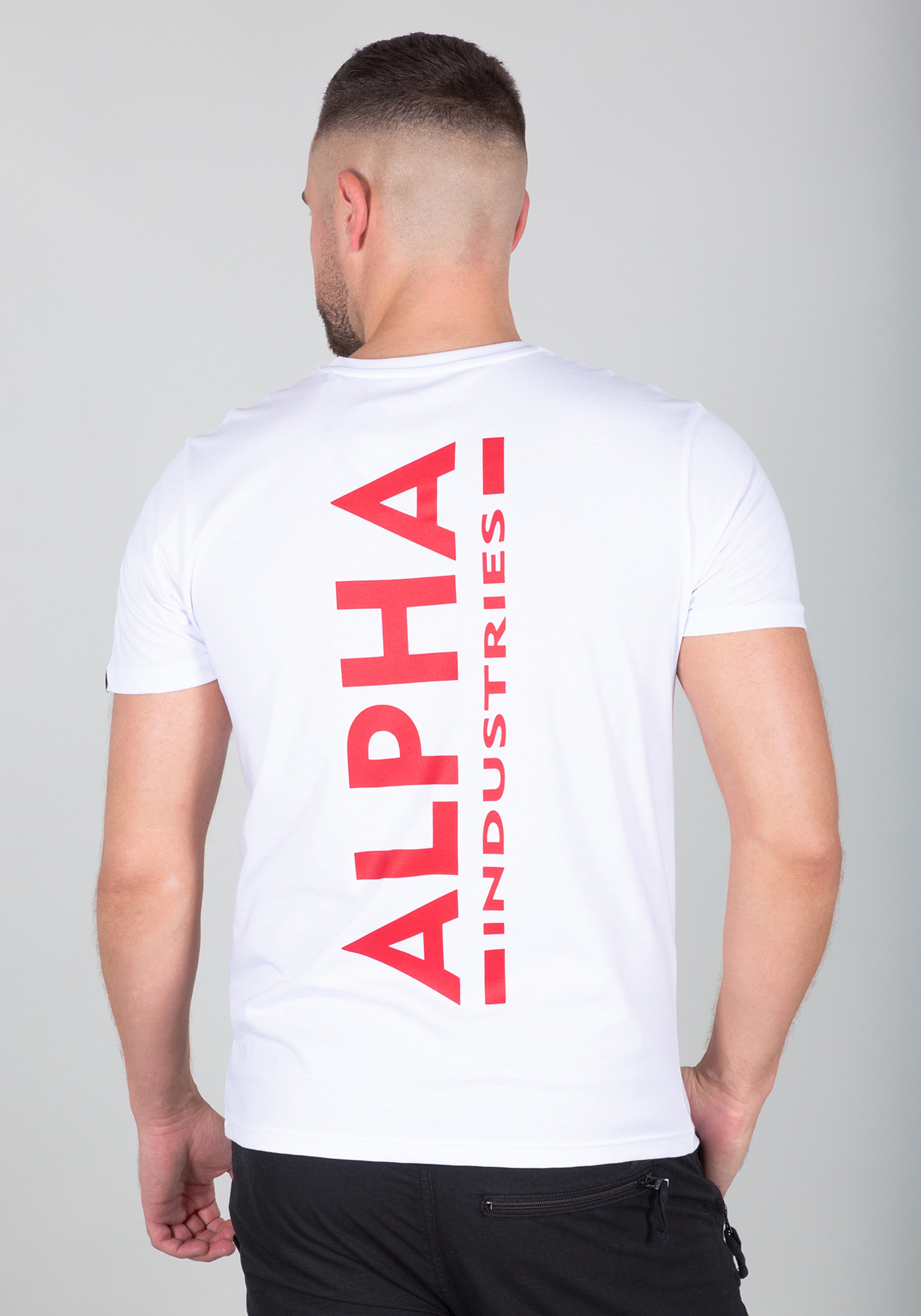 kaufen Industries bei online Alpha T« Backprint »Alpha - T-Shirt Industries OTTO T-Shirts Men