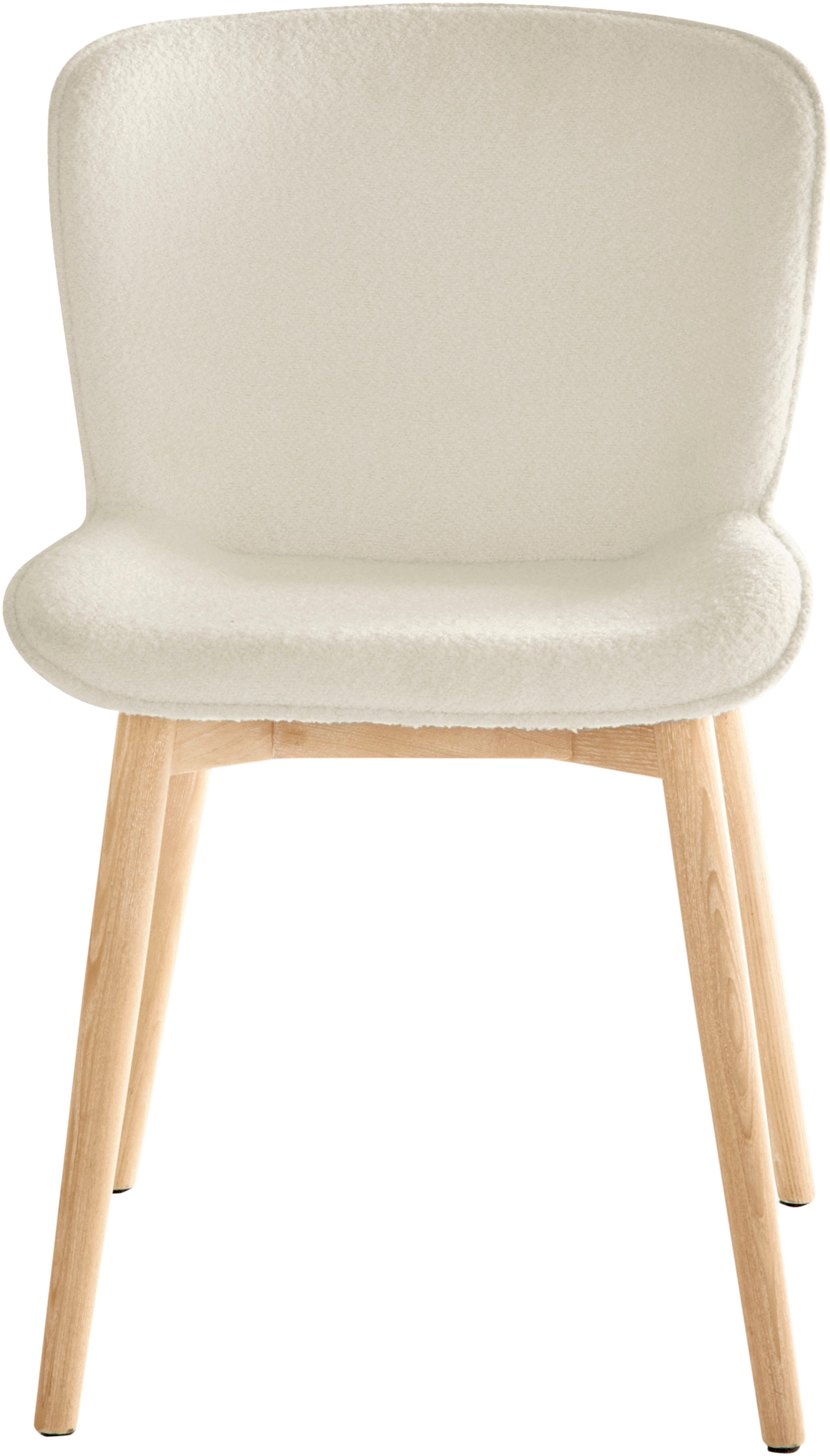 s.Oliver Esszimmerstuhl »Kailee« (Set) 2 Stk.weicher Bouclé-Bezug, ergonomisches Design, Eschenholzgestell