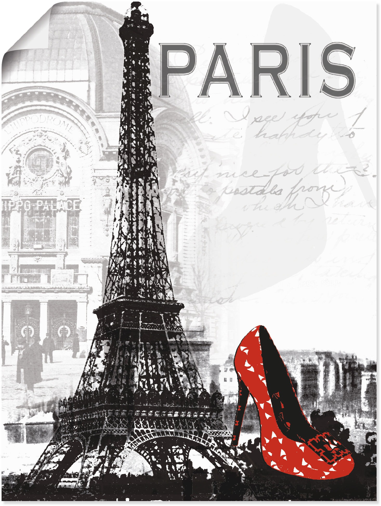 Artland Wandbild »Paris - Chic« Gebäude 1 Stk. tlg. als Alubild, Outdoorbild, Leinwandbild, Poster, Wandaufkleber