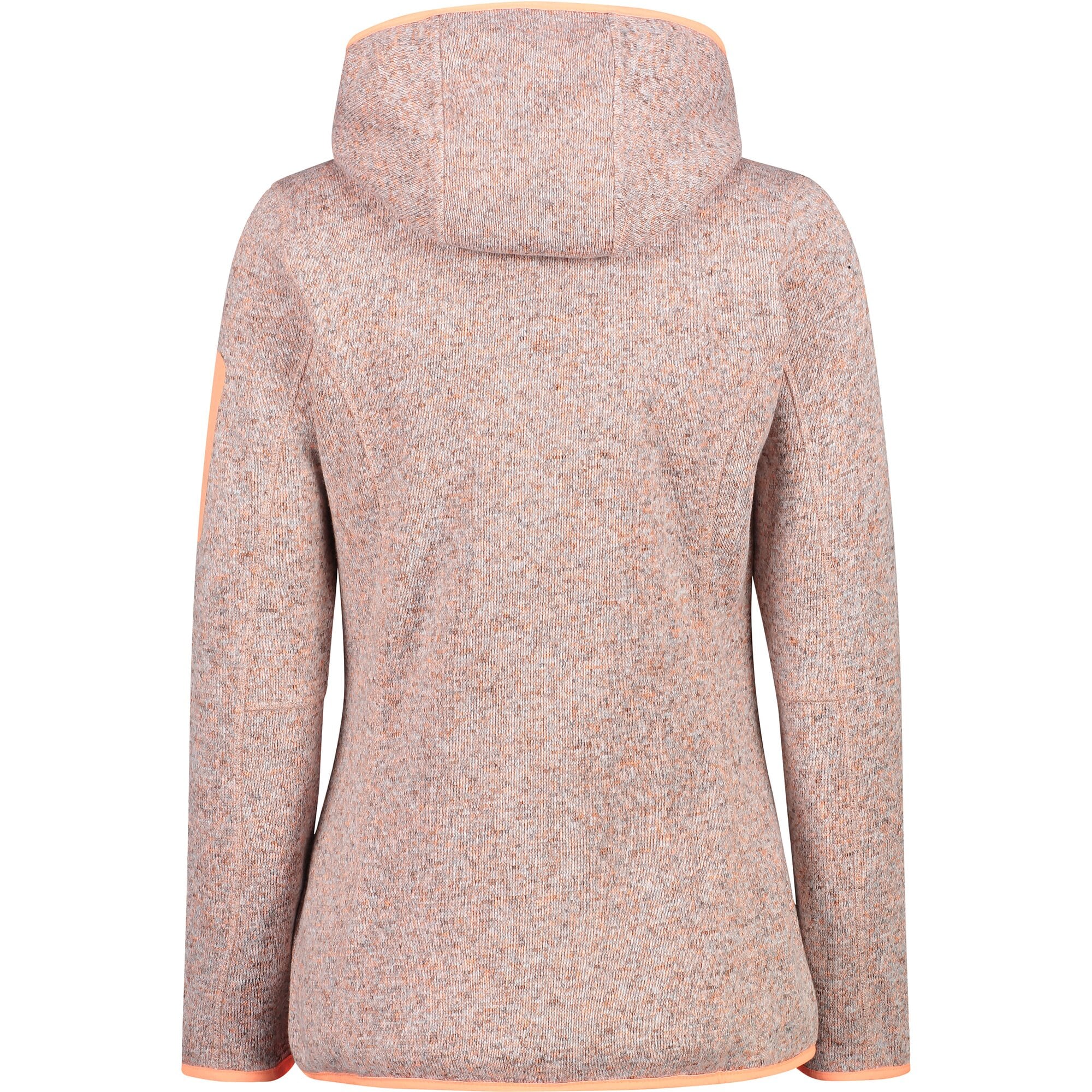 CMP Strickfleecejacke »KNITTED MELANGE HOODY WOMAN HOODY«, (1 St.), mit Kapuze, Wärmend und