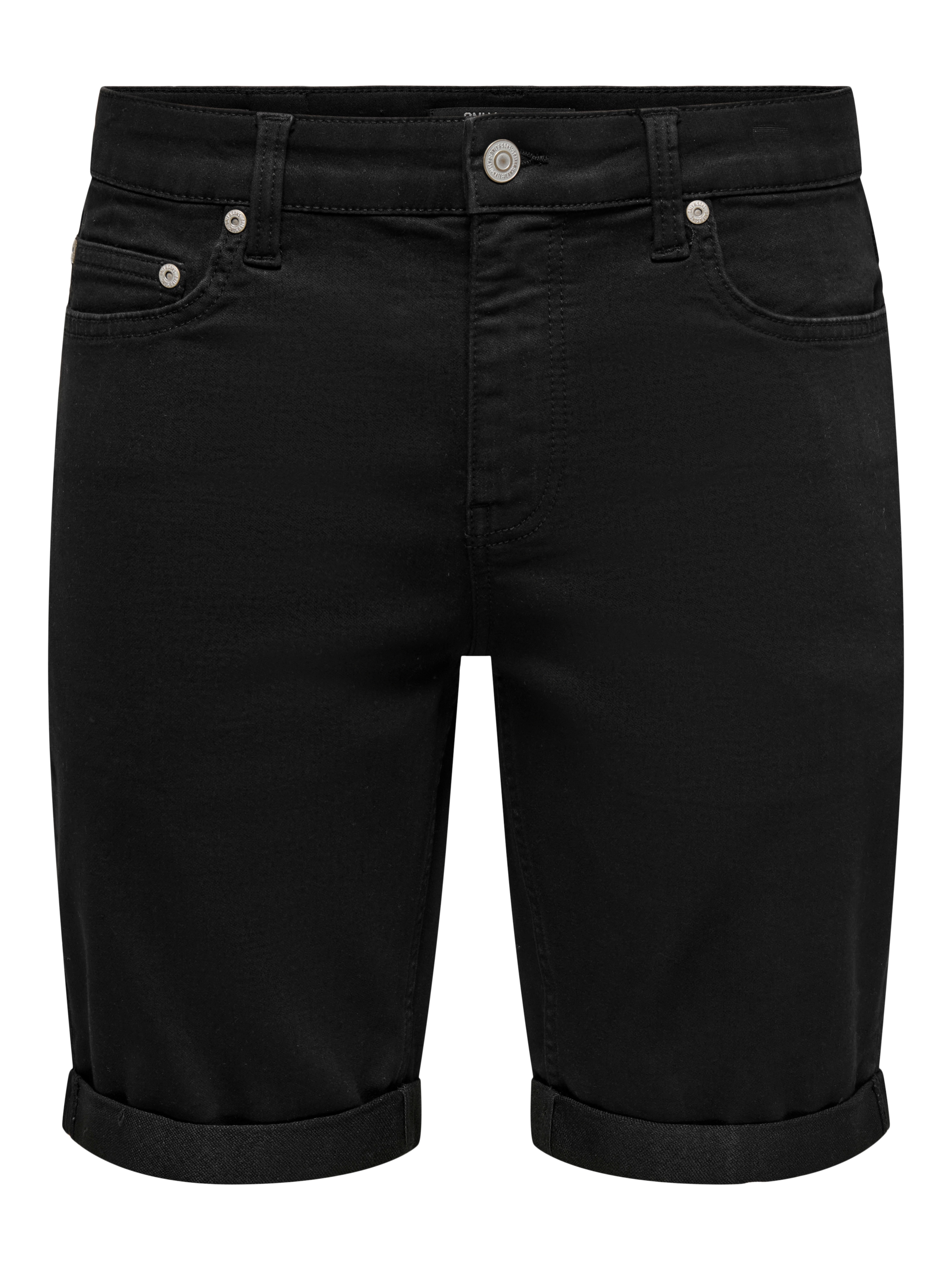 ONLY & SONS Jeansshorts »ONSPLY JOG BLK 0280 PIM DNM SHORTS NOOS« Baumwollmischung, regular fit