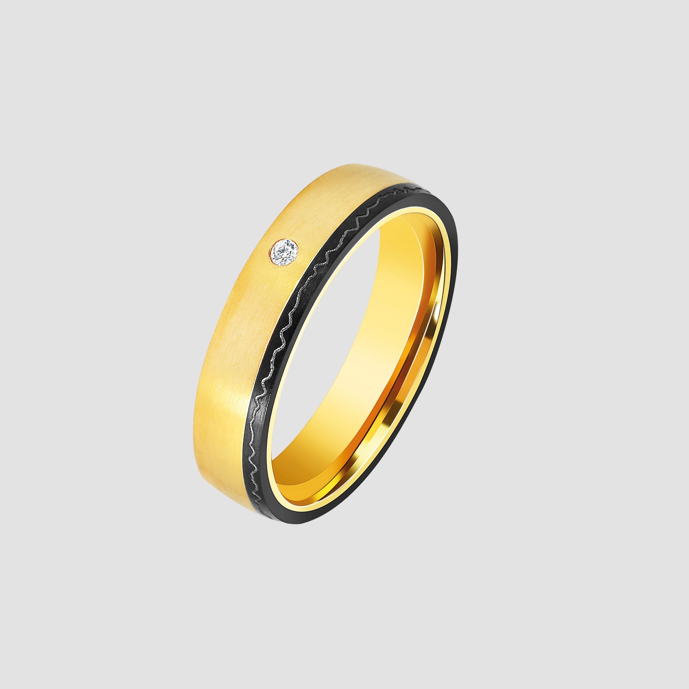 Adelia´s Fingerring »Damen Ring aus Edelstahl mit Strass Steinchen«