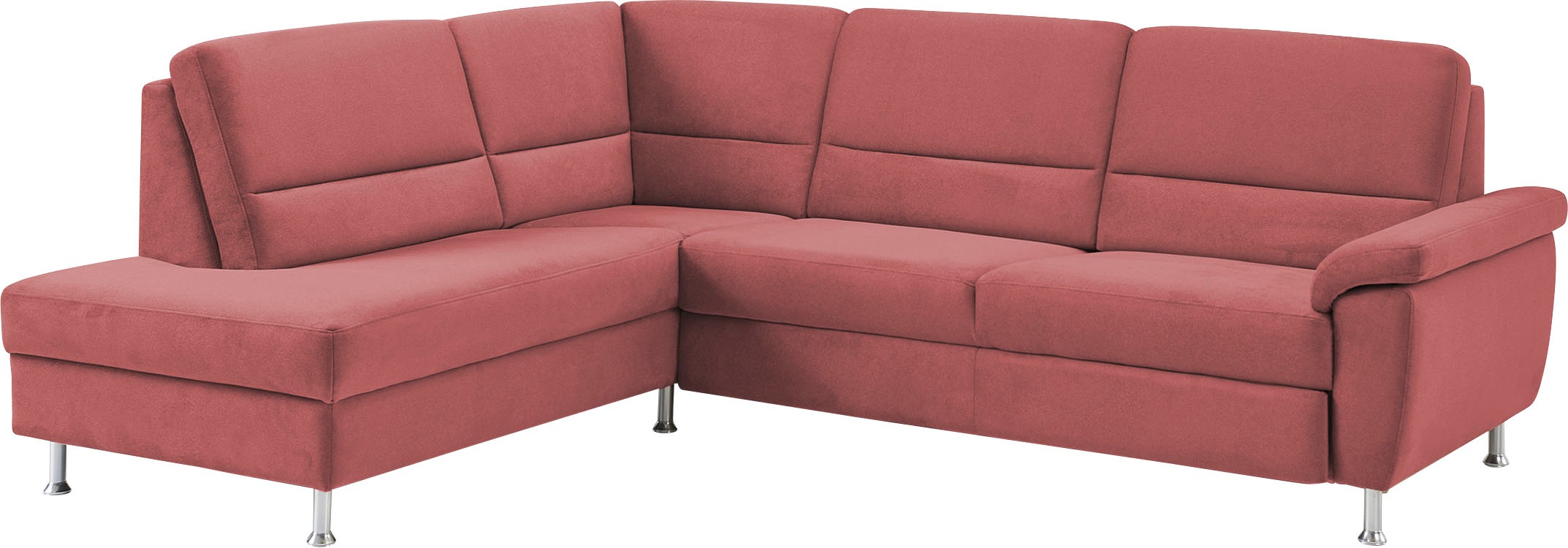 CALIZZA INTERIORS Ecksofa »Onyx L-Form«, Ottomane links oder rechts, wahlweise mit Bettfunktion, Breite 257 cm