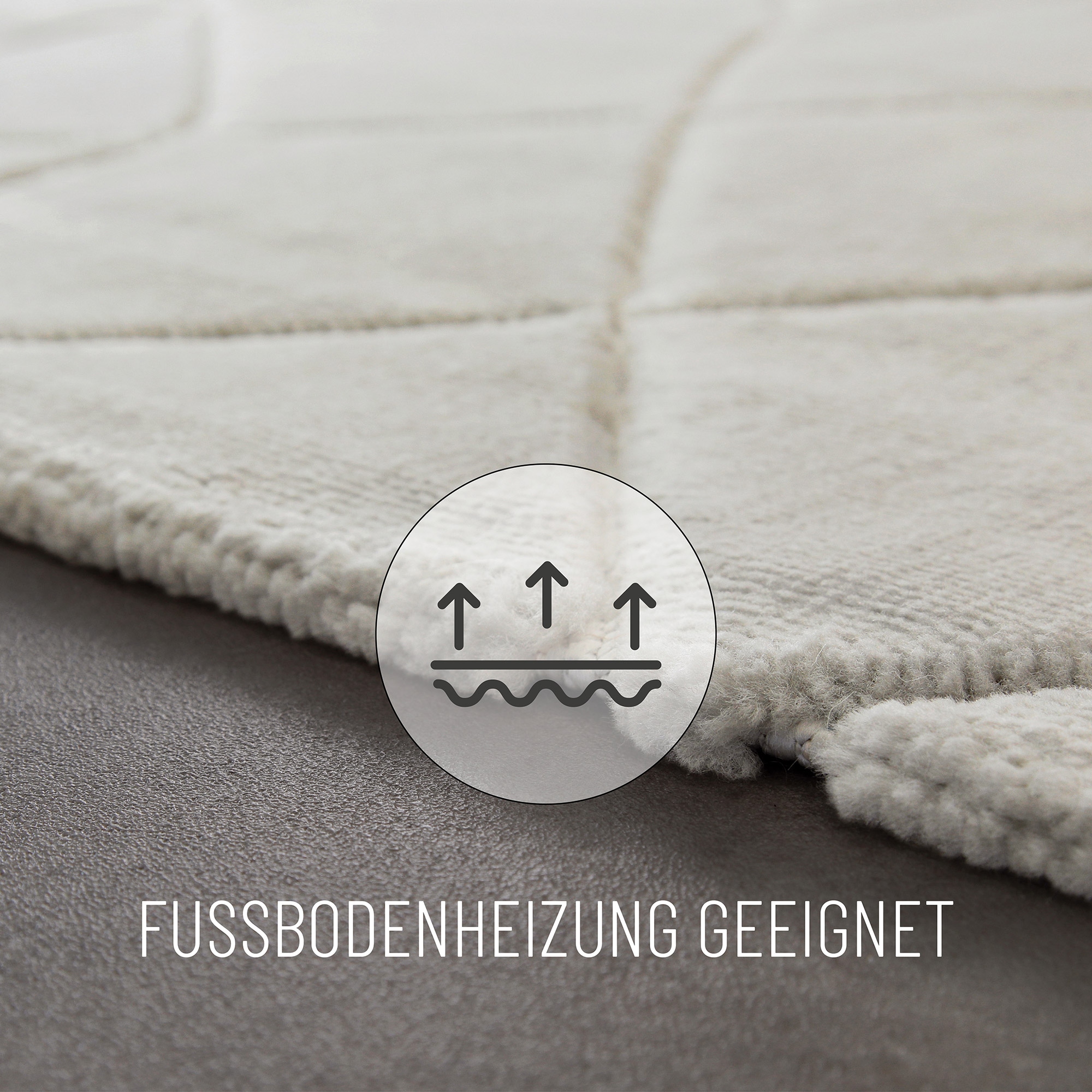 Wecon home Teppich »Unplugged, auch in quadratischer Form«, rechteckig, 10 mm Höhe, Kurzflor, Hoch Tief Struktur, gewebt, Wohnzimmer, Schlafzimmer, modern
