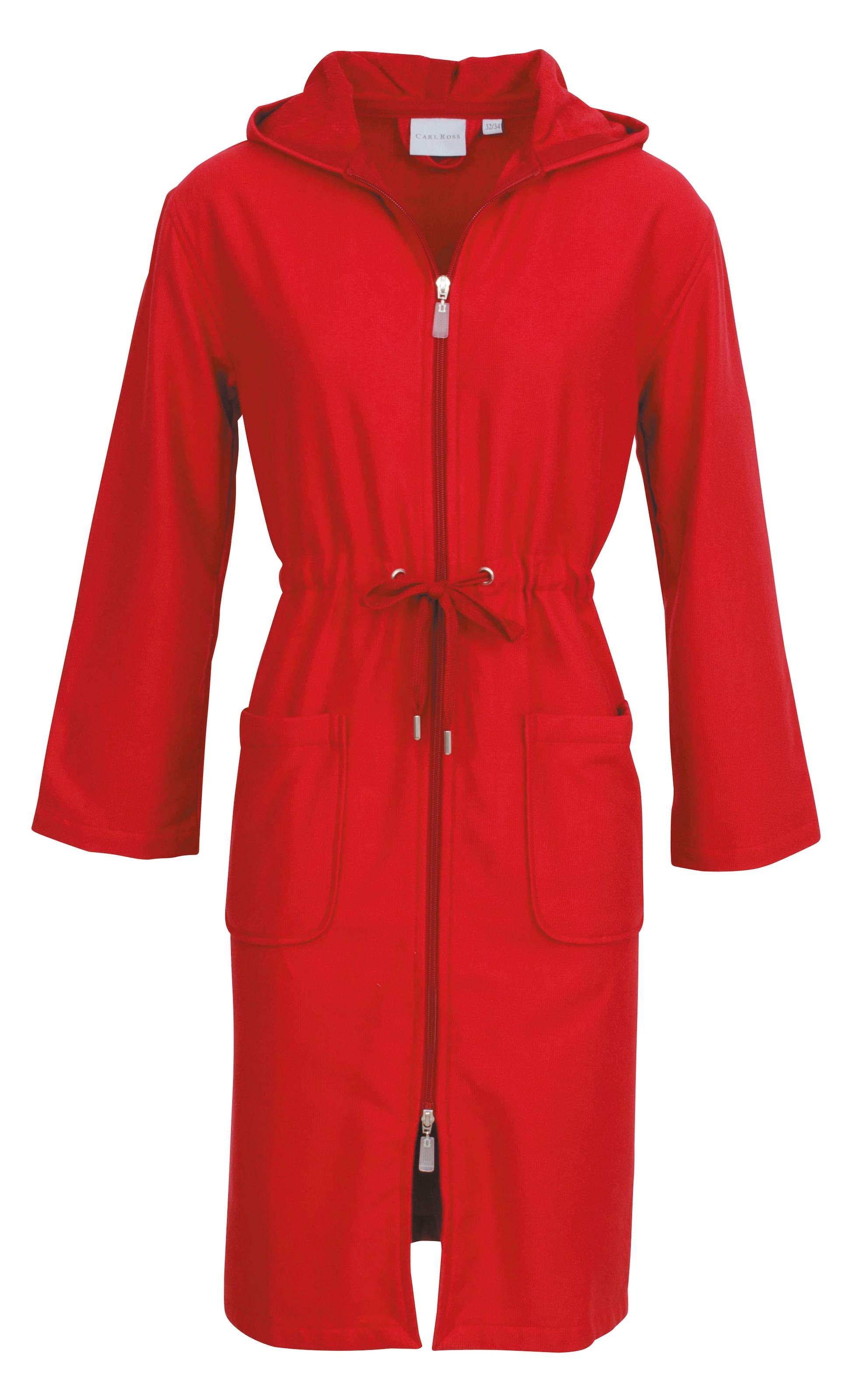 Carl Ross Unisex-Bademantel »35410« 1 Stk. tlg. in rot, Größe 48/50