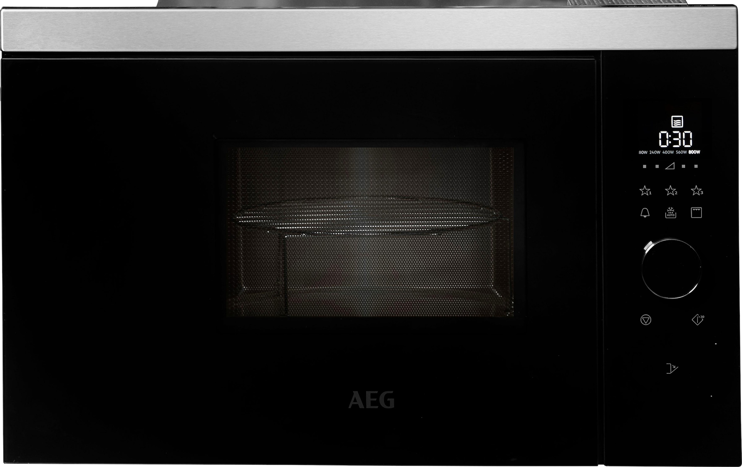 AEG Einbau-Mikrowelle »MBB1756DEM«, Mikrowelle-Grill, 800 W