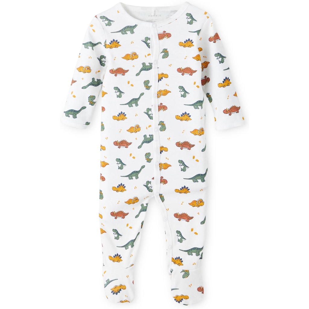 Name It Schlafoverall »NBMNIGHTSUIT 2P W/F LAUREL DINO«, (Packung, 2 tlg.)
