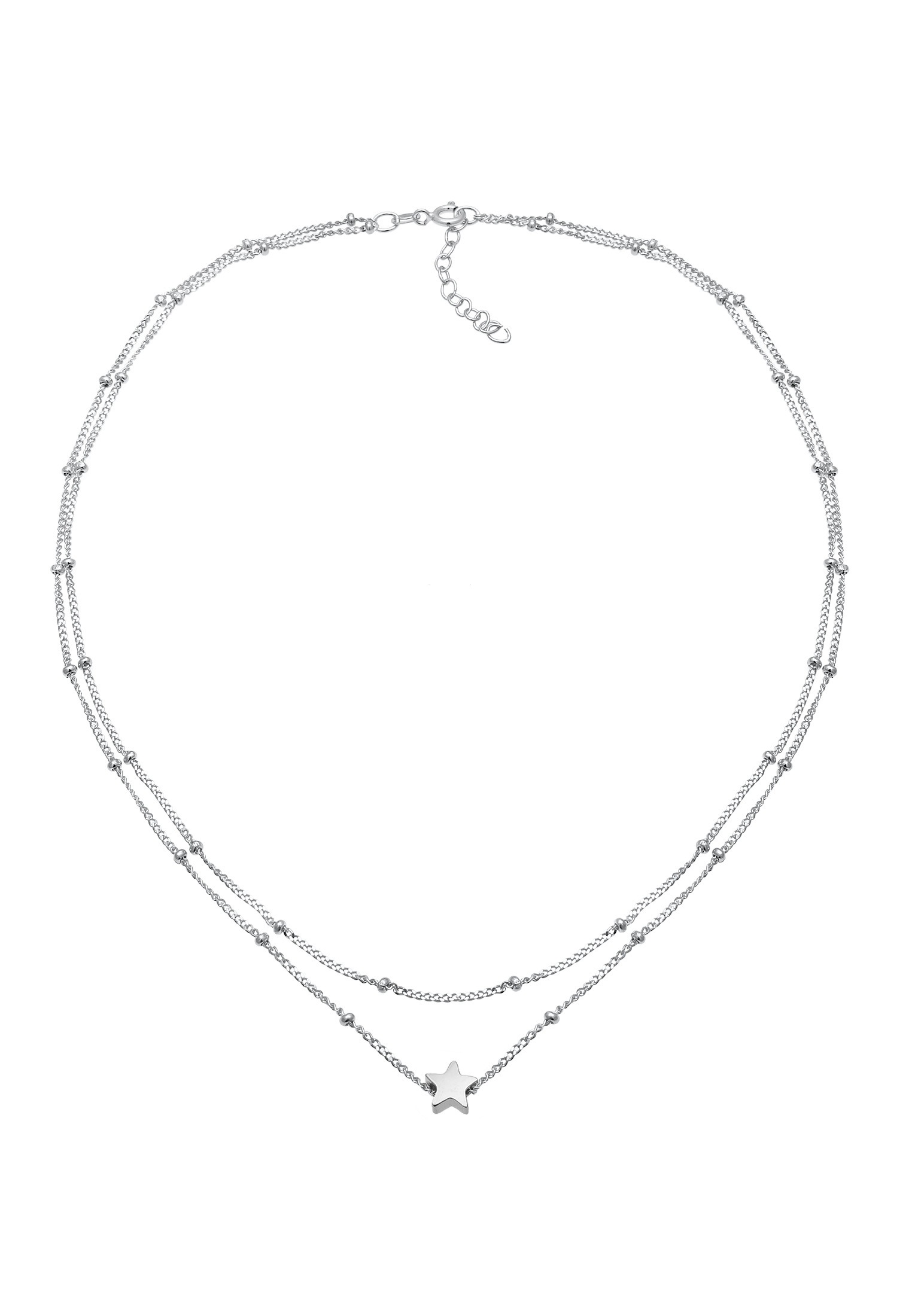 Elli Choker »Halskette Layer Choker Sterne Astro Kugelkette 925 Silber«