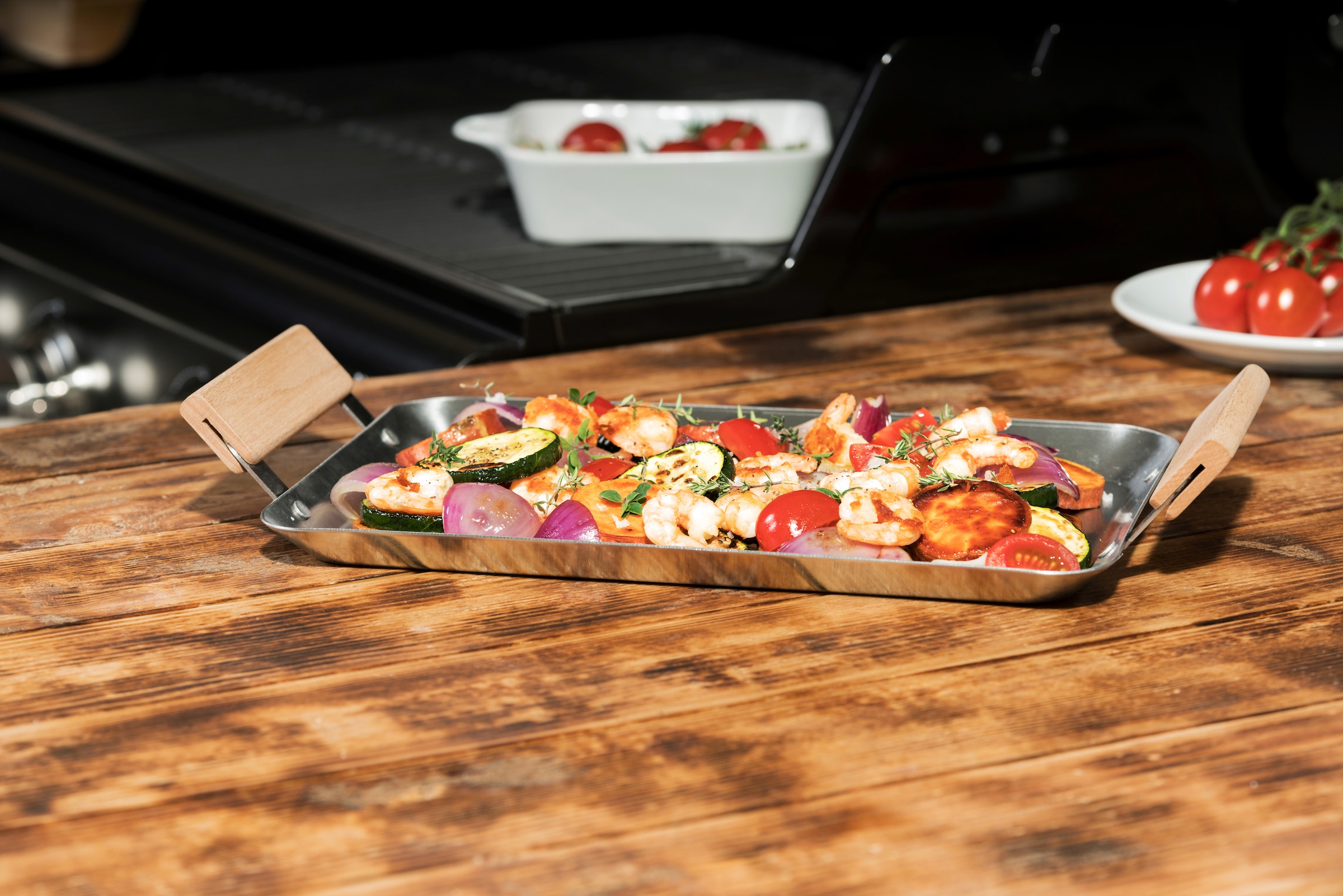 hecht international Grillschale »Padella«, Edelstahl-Metall