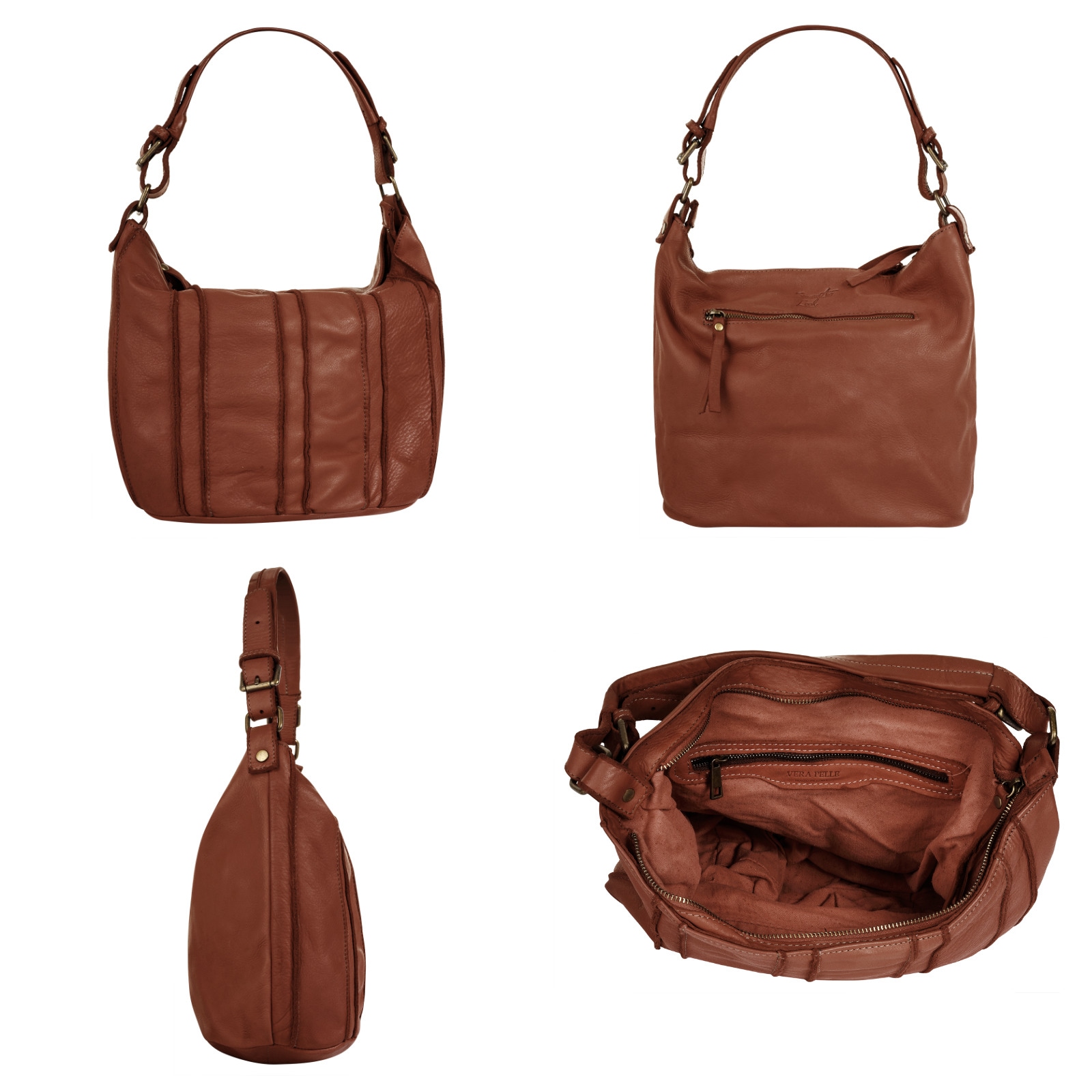 Samantha Look Shopper, echt Leder, Made in Italy