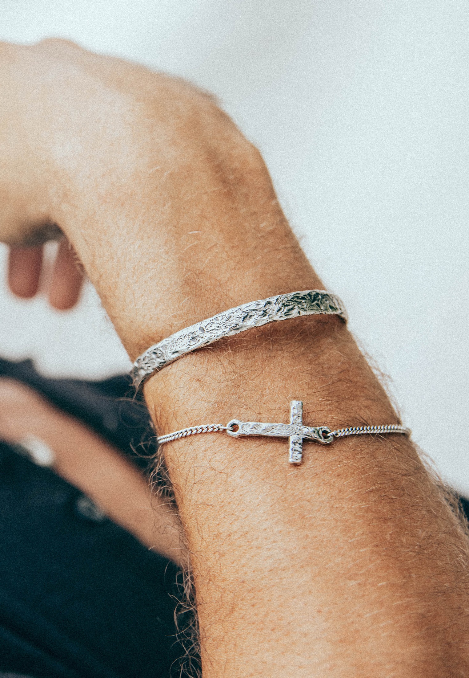 HAZE & GLORY Armreif »Armband Armreif - Live in the moment 925 Silber«