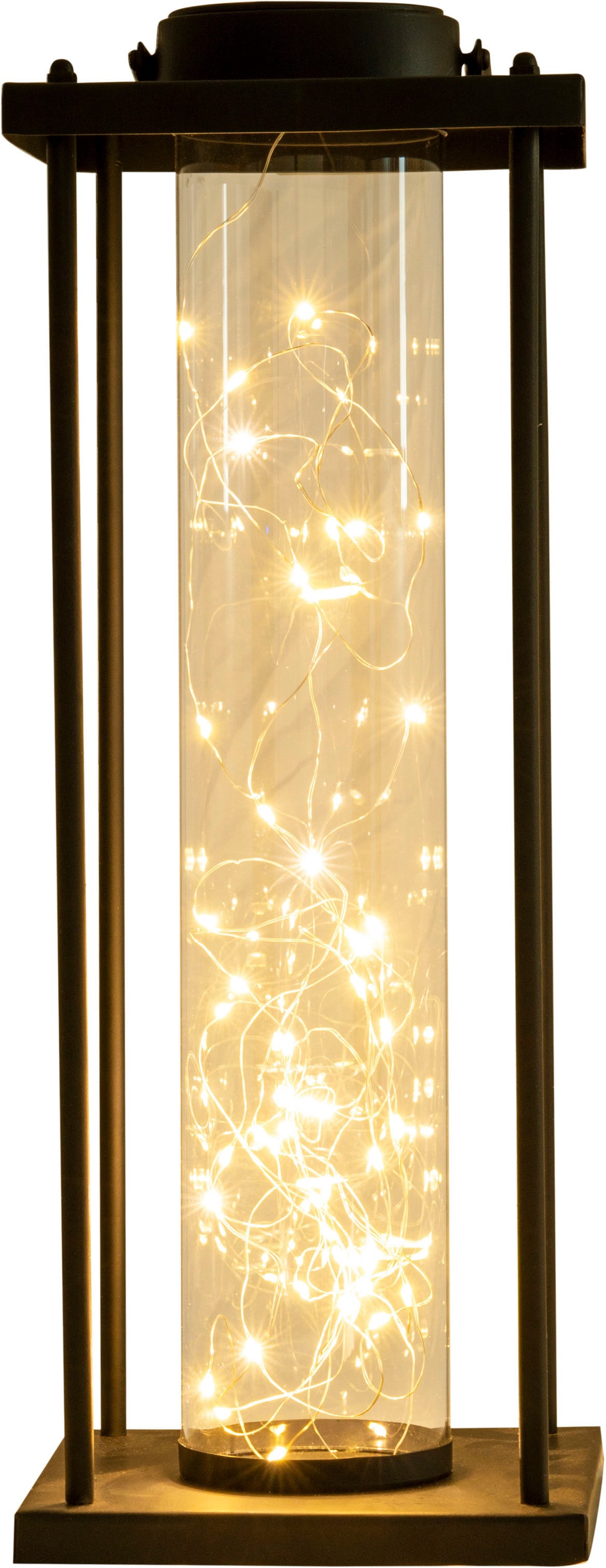 näve LED Solarleuchte »Fairylight«, 1 flammig-flammig, Gestell rechteckig,  Kunststoffzylinder mit LED Lichterdraht warmweiß im OTTO Online Shop
