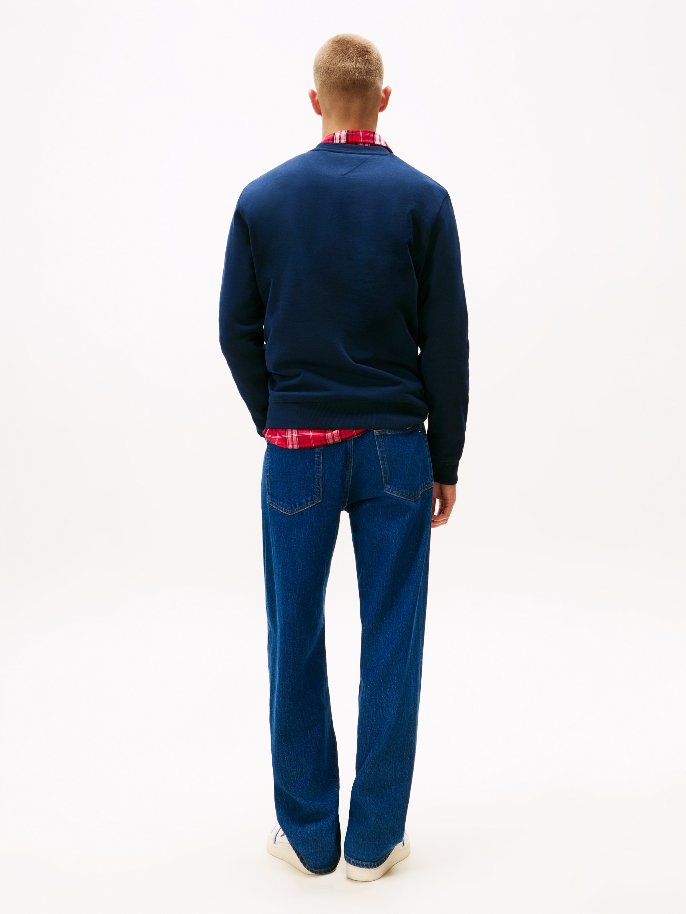 Tommy Jeans Sweatshirt »TJM RWB FLAG«, Rundhals, regular fit, Print, Rippbündchen