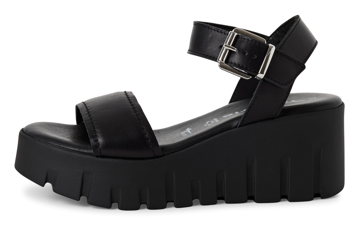 Tamaris Keilsandalette, Sommerschuh, Riemchensandale mit auffälliger Plateausohle