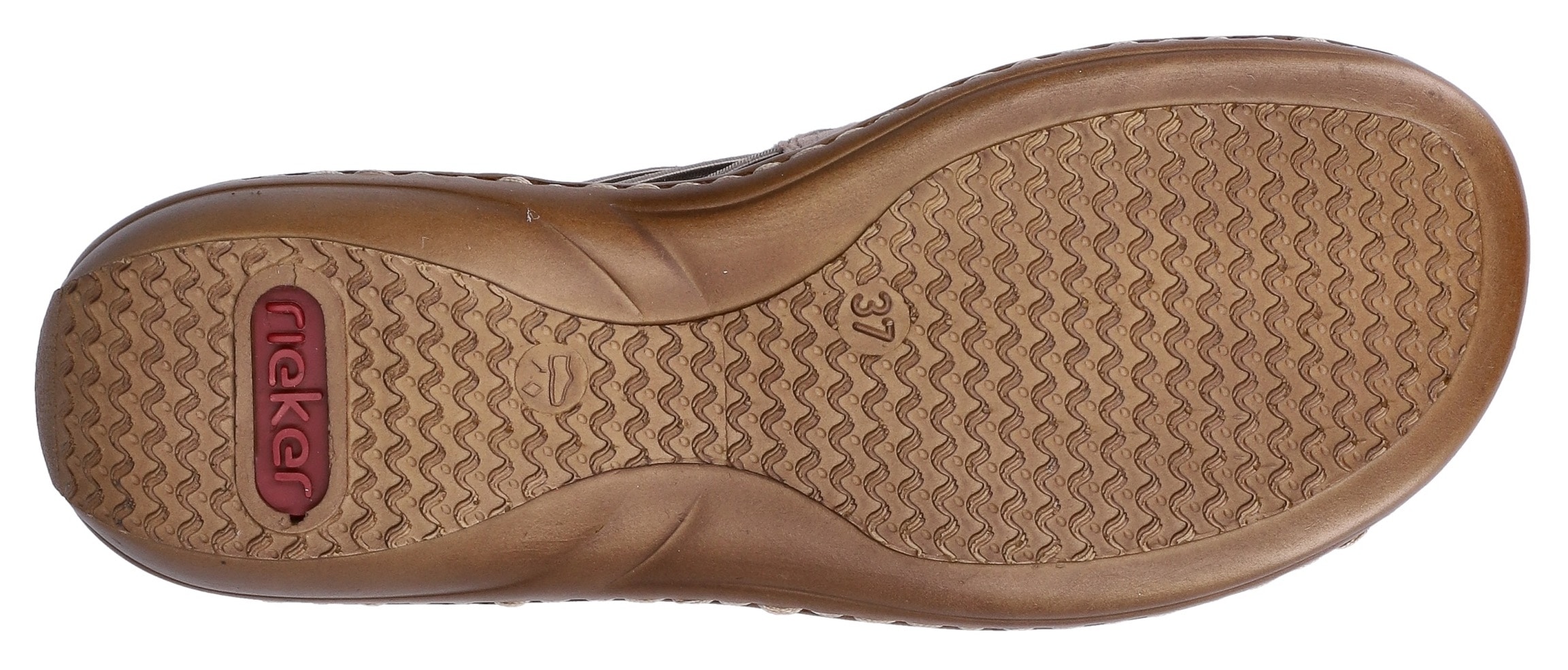 Rieker Sandale  Sommerschuh, Sandalette, Keilabsatz, mit Gummizugbändern