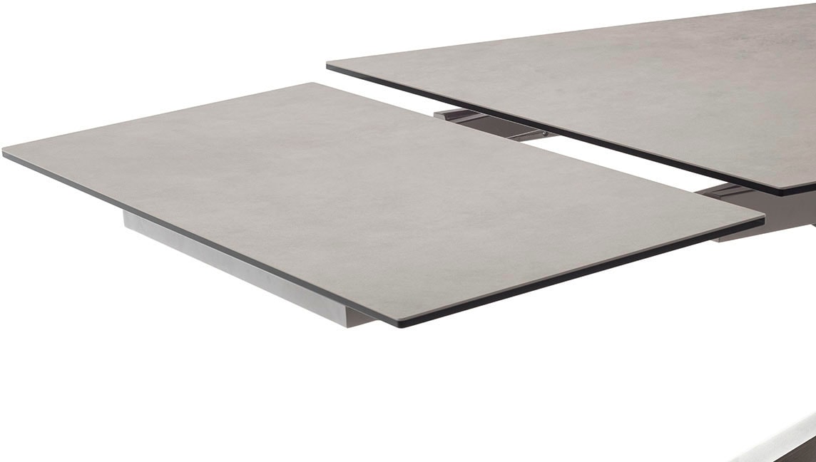 MCA furniture Esstisch »TESERO Auszugtisch 200-300 cm«, (Einzelstück), Keramik,Edelstahl,Marmor-Optik,ausziehbar,belastbar 100kg,10-12 Pers.