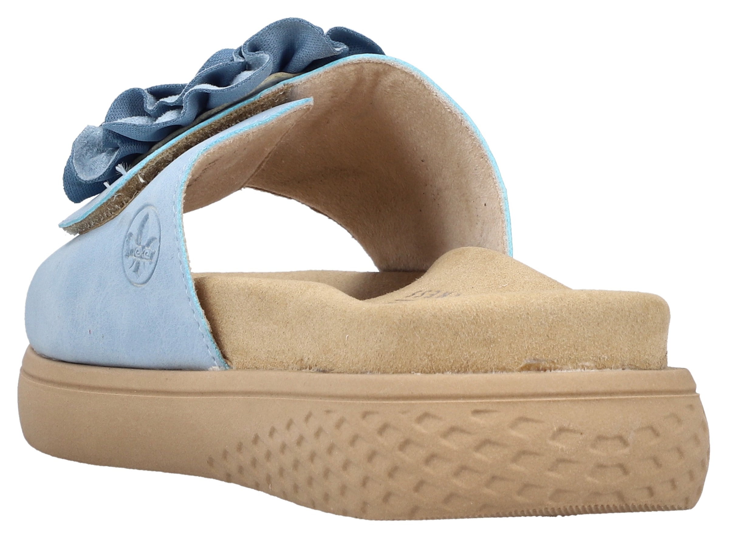 Rieker Pantolette  Sommerschuh, Hausschuh, Strandschuh mit bequemem Fußbett