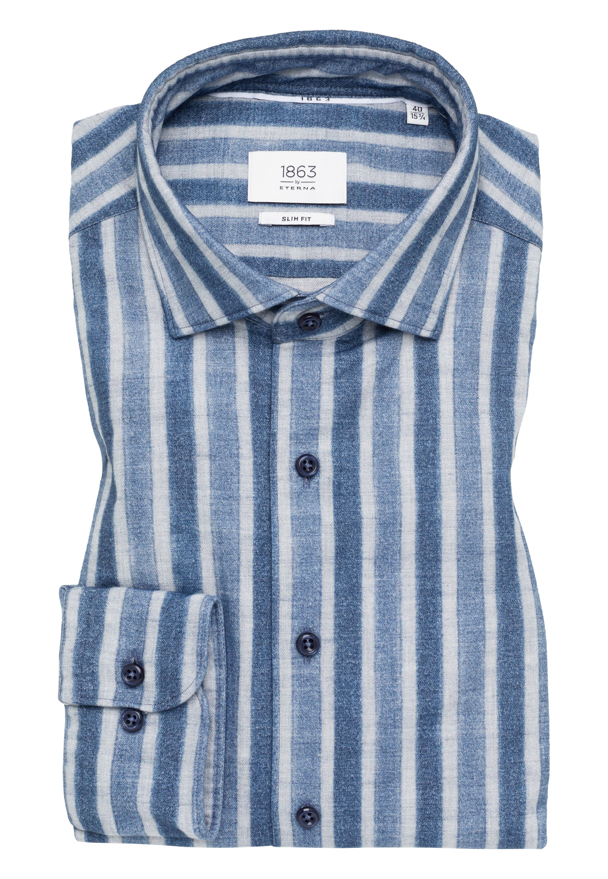 Eterna Langarmhemd »SLIM FIT« EASY IRON (bügelleicht)