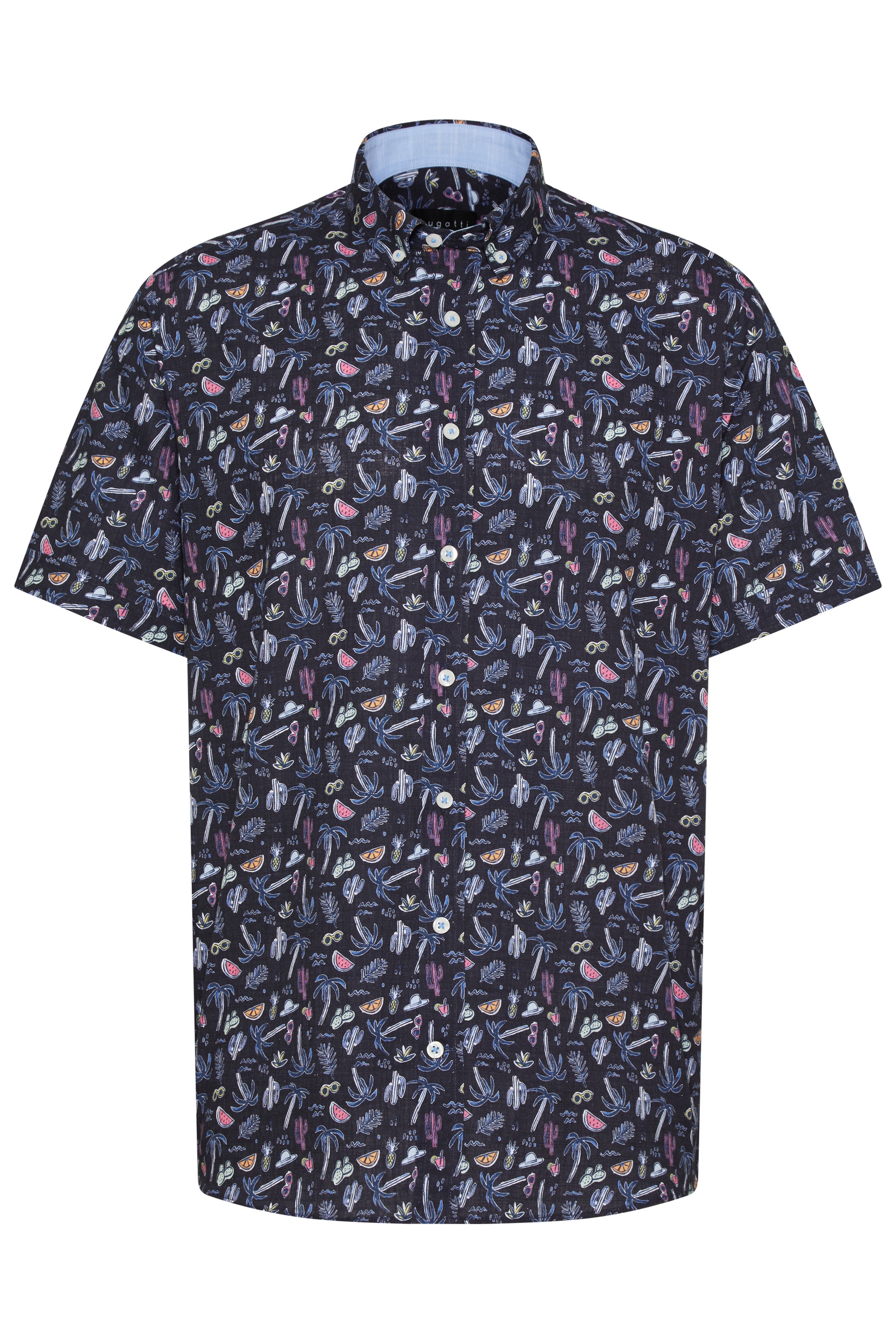bugatti Kurzarmhemd, mit sommerlichen Prints
