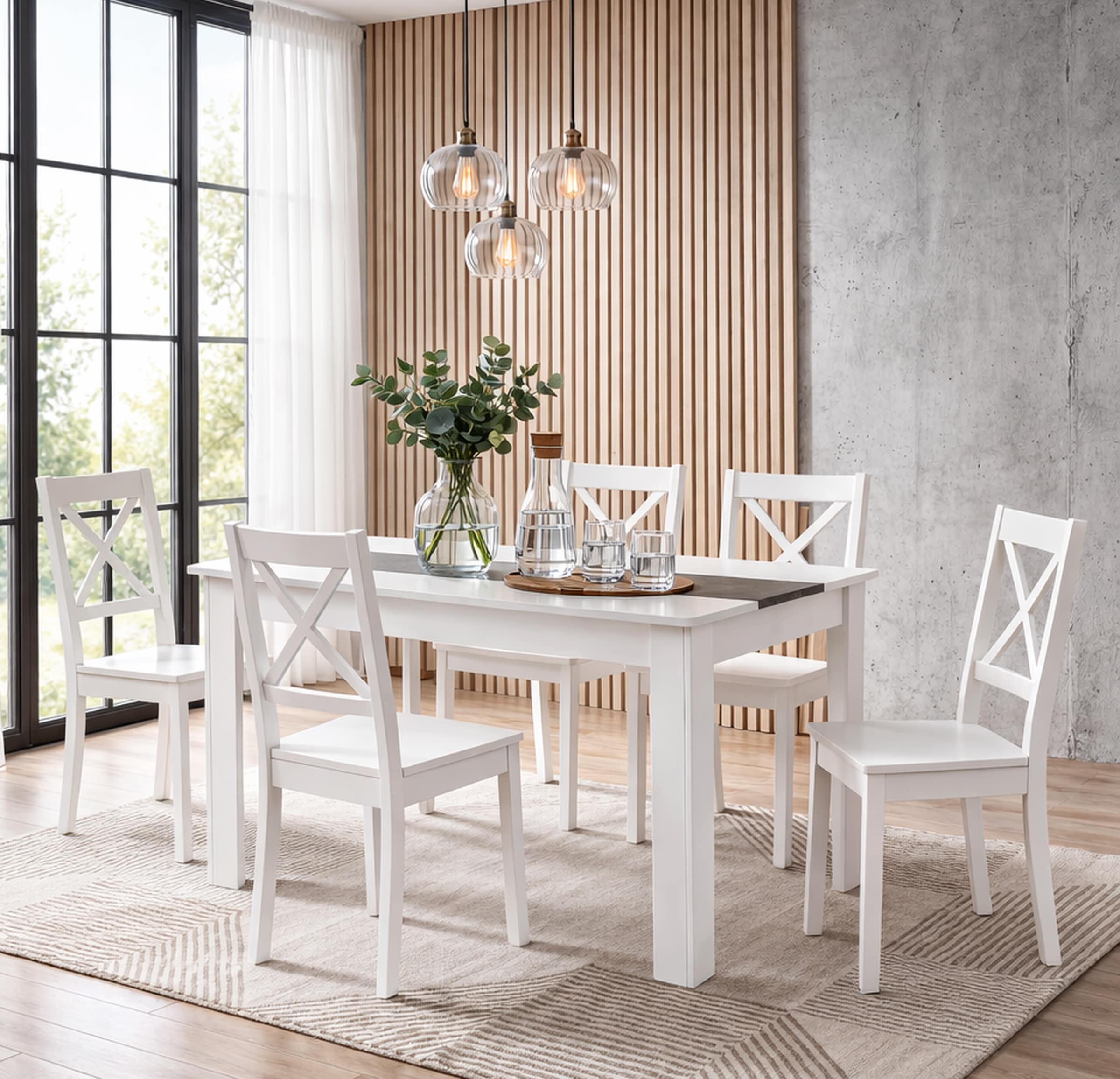 VCM Esstisch »Esstisch Küchentisch B. 140 x T. 80 cm Disalo« 1 Stk. tlg.