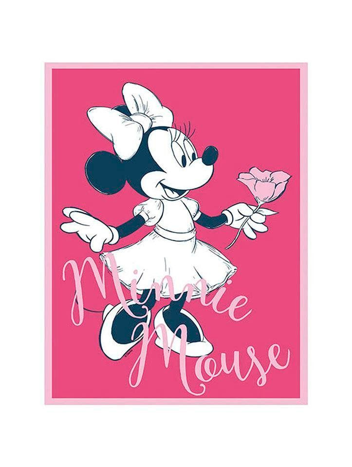 Bild »Minnie Mouse Girlie«, Disney, (1 St.), Wandbild zur Dekoration im Kinderzimmer -...