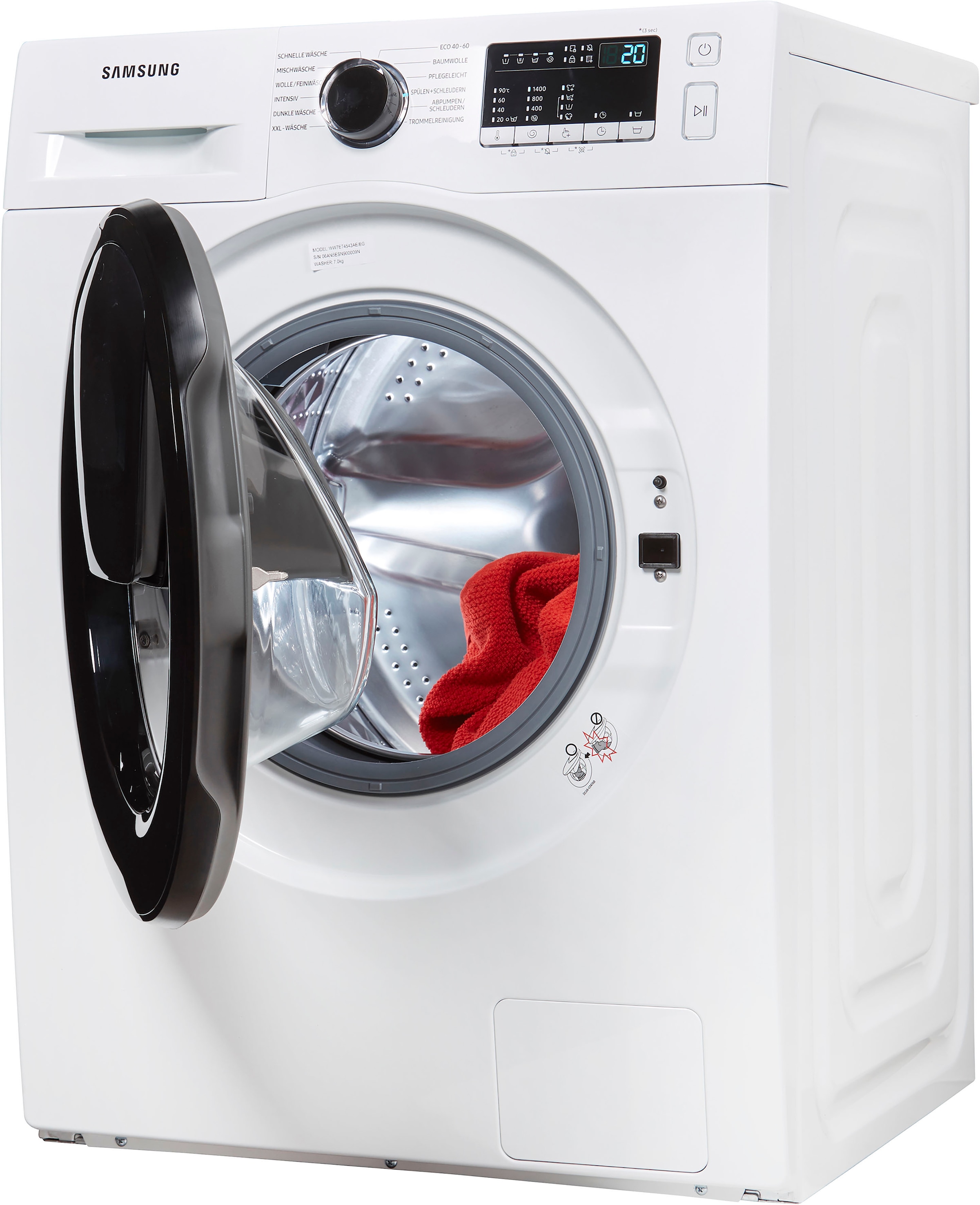Samsung Waschmaschine »WW7ET4543AE«, WW4500T, WW7ET4543AE, 7 kg, 1400 U/min,  AddWash™ kaufen bei OTTO