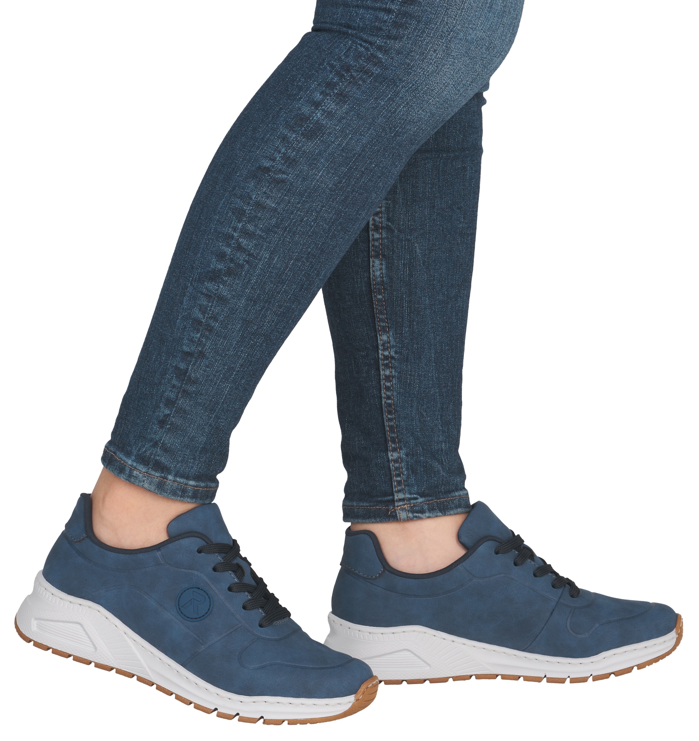 Rieker Sneaker  mit MemoSoft-Innensohle, Freizeitschuh, Halbschuh, Schnürschuh